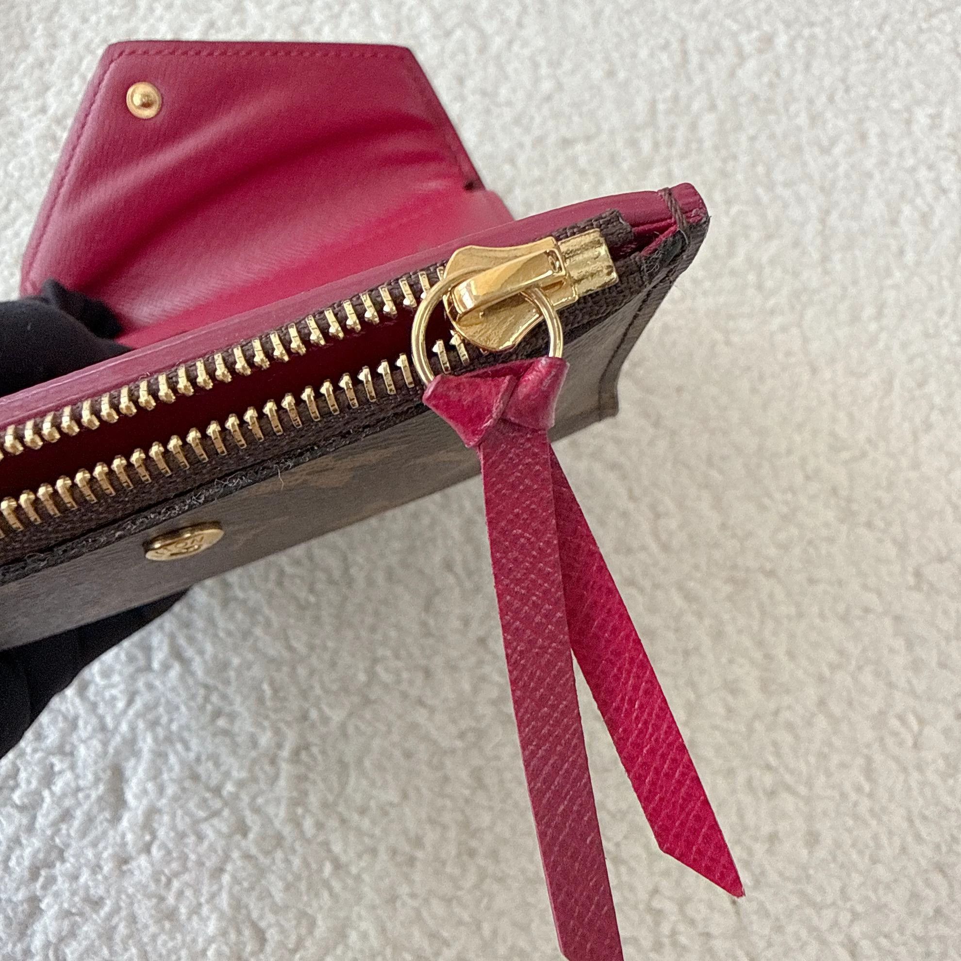 Louis Vuitton LV Victorine Short Wallet Red Bean 1579 Size ONE SIZE - 8 Thumbnail