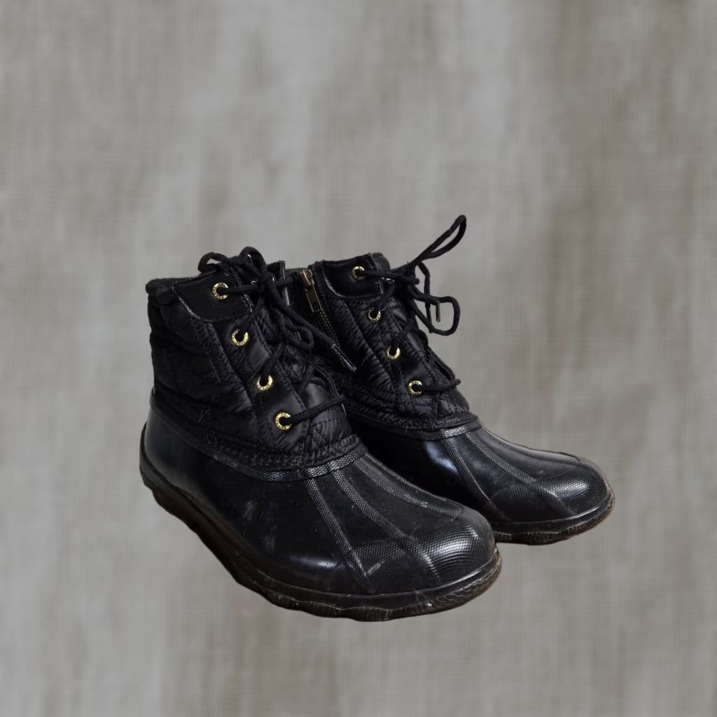 Sperry Sperry Women's Duck Boots Black Quilted Nylon Size 8 Size US 8 / IT 38 - 1 Thumbnail