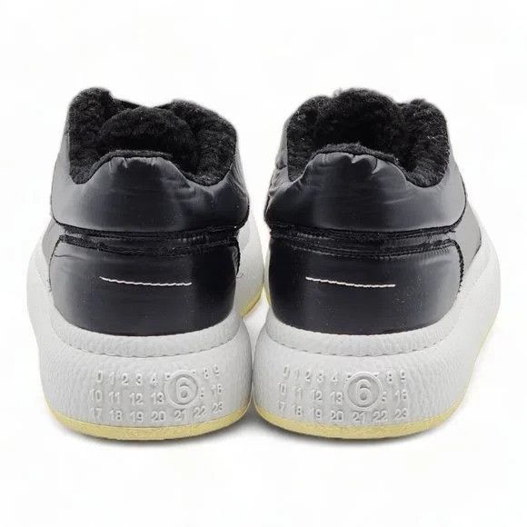 MM6 MAISON MARGIELA Shearling-Lined Low Top Sneakers 45