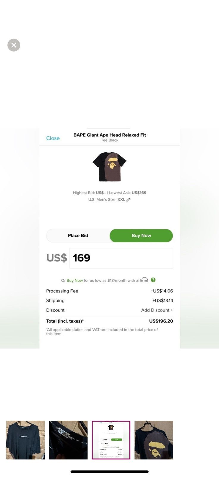 Bape Bape T shirt Size US XXL / EU 58 / 5 - 5 Thumbnail