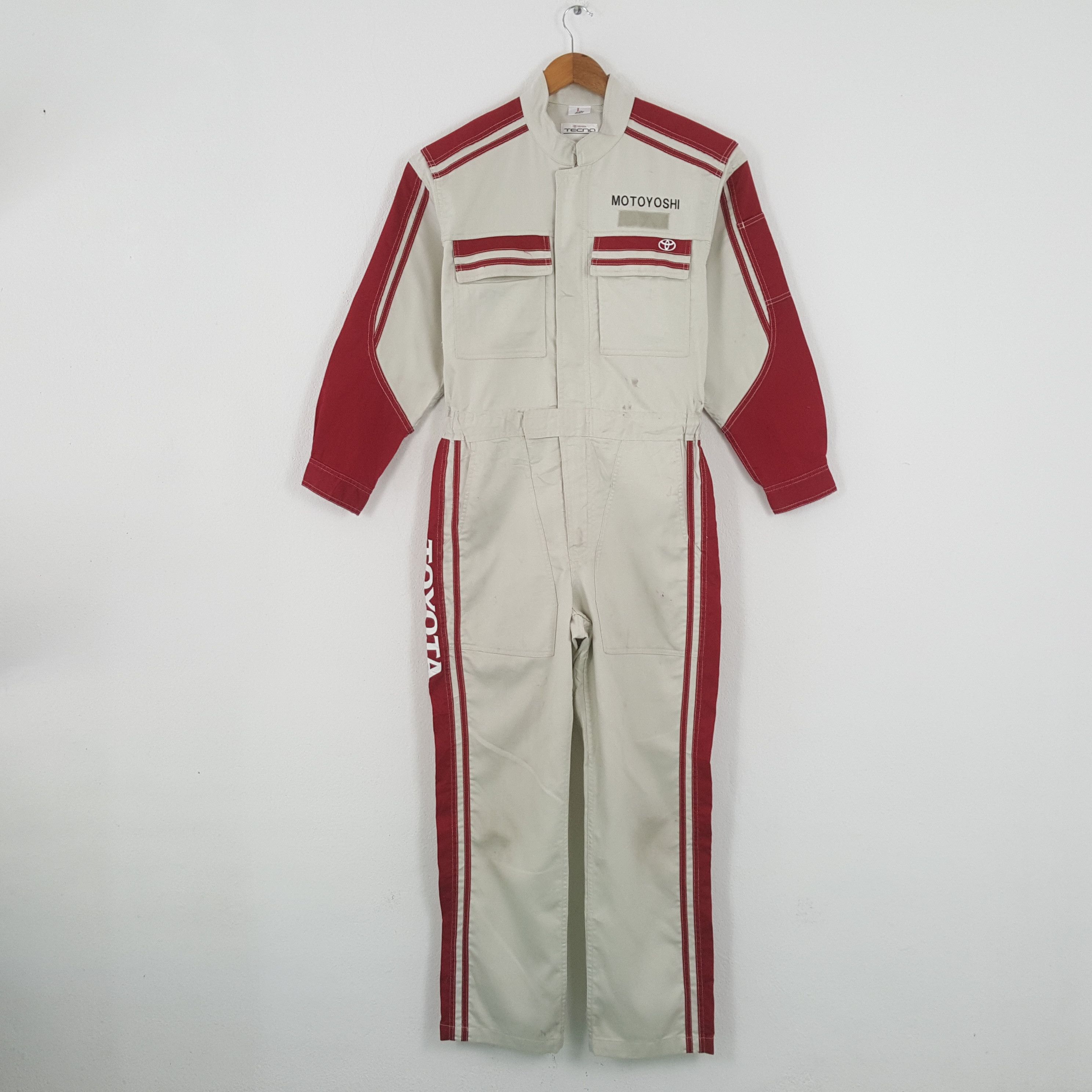 Vintage Vintage TOYOTA TECNO Japanese Racing Team Coerall Jacket Size US M / EU 48-50 / 2 - 4 Thumbnail
