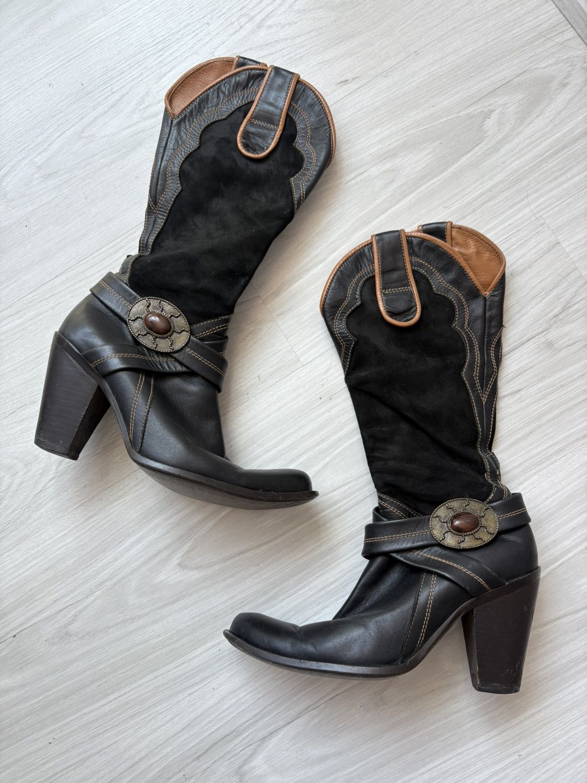 Vintage Y2k leather boots Size US 8 / IT 38 - 3 Thumbnail