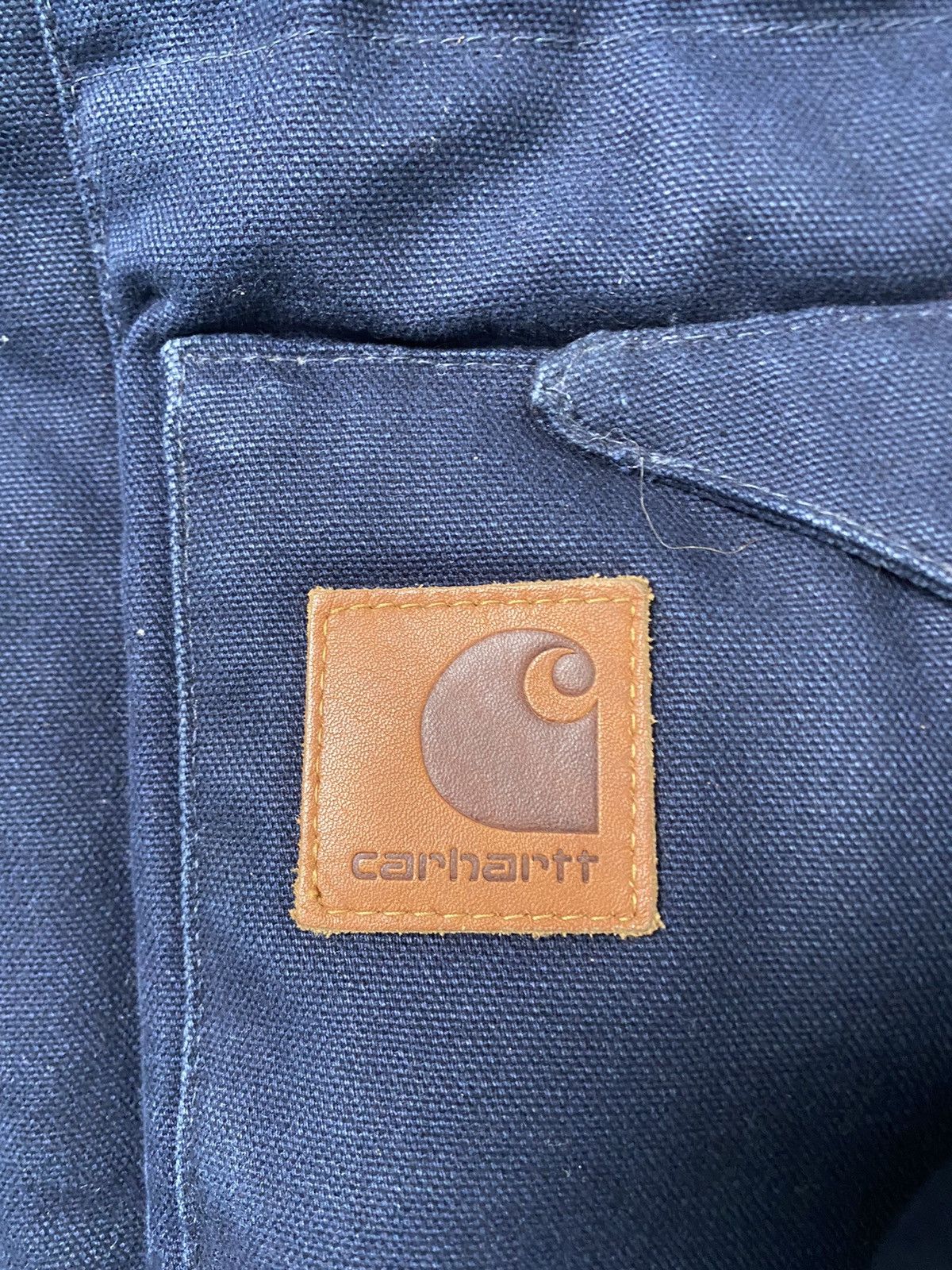 Carhartt Wip Carhartt WIP Wayne jacket size M blue with leather inserts Size US M / EU 48-50 / 2 - 3 Thumbnail