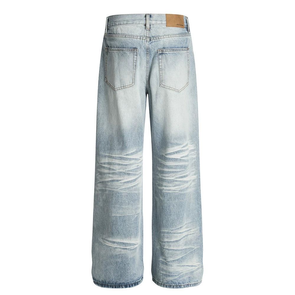 Vintage Men's retro punk distressed washed gradient jeans y2k Size US 32 / EU 48 - 2 Thumbnail