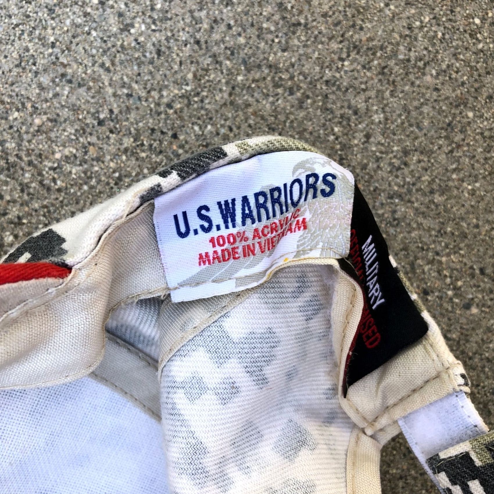 Vintage VINTAGE US Warriors Hat Men's Official Military Cap Camouflage Gray One Size Navy Retired Sunglasses? Size ONE SIZE - 5 Thumbnail