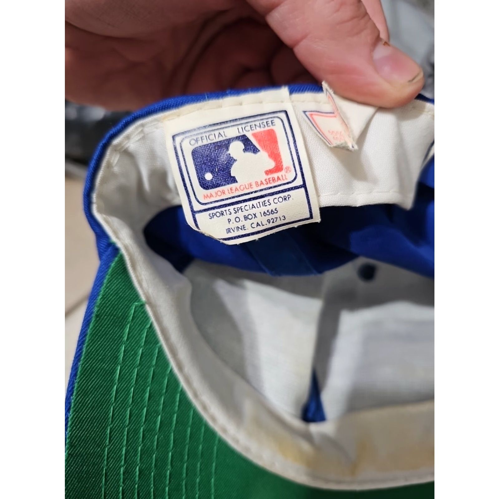 Sports Specialties VINTAGE Chicago Cubs Hat Cap Sports Specialties Snapback One Size Men Blue Boys? Size ONE SIZE - 4 Thumbnail