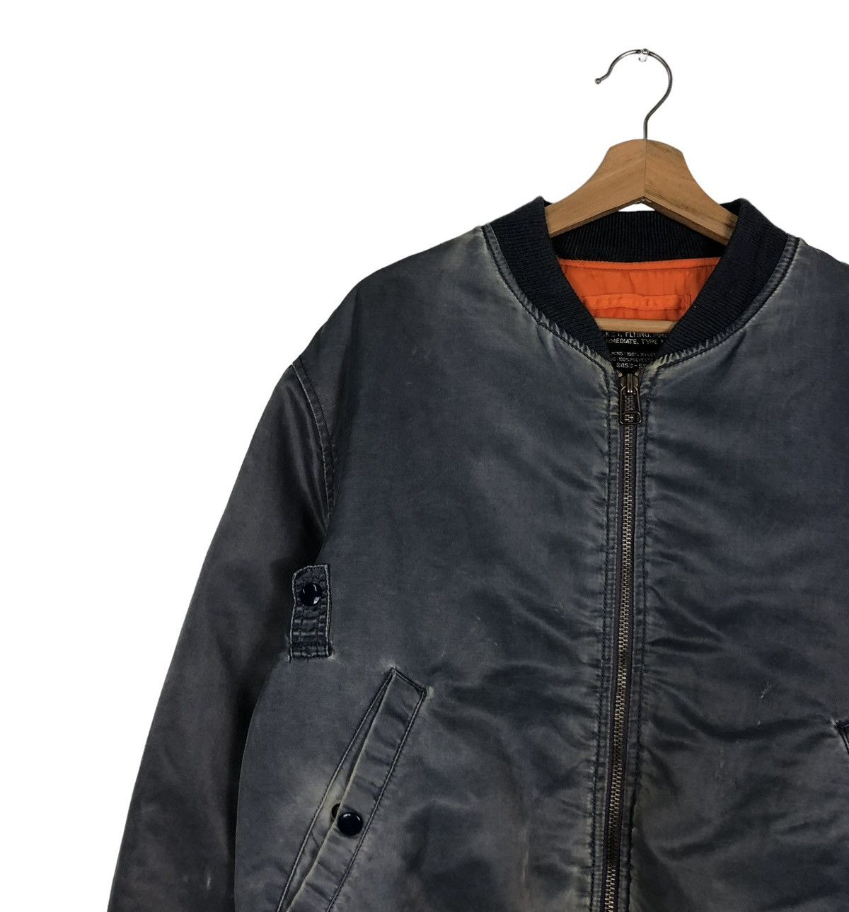 Vintage 🔥VINTAGE MA-1 BOMBER JACKET U.S. AIR FORCE RIOT RIOT ARMY Size US L / EU 52-54 / 3 - 7 Thumbnail