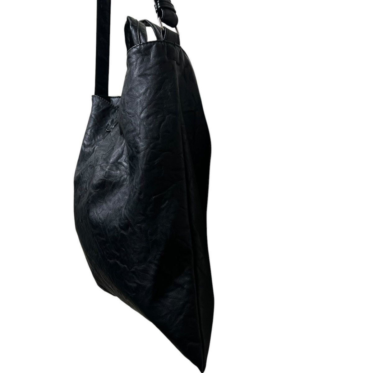 CABANE de ZUCCa 328 00s Cabane de zucca black 2way wrinkled faux leather bag Size ONE SIZE - 5 Thumbnail