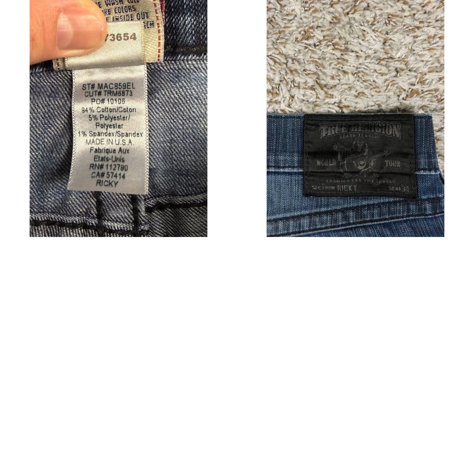 True Religion True Religion Ricky Denim Blue Cut Off Shorts Bermuda Men's 34 Made USA Blue USA Cotton Denim Summer Spring Mens Size US 34 / EU 50 - 9 Thumbnail