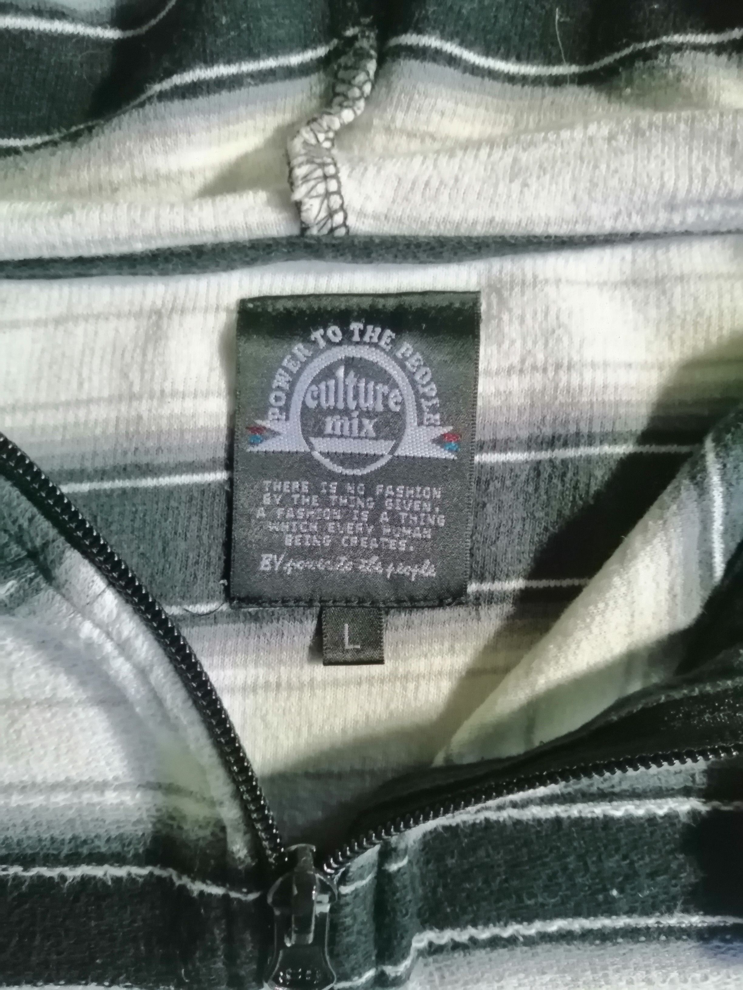 Designer × Vintage Vintage Culture Mix Zipper Hoodie Sweater Size US L / EU 52-54 / 3 - 2 Thumbnail