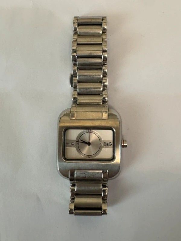 Dolce & Gabbana D&G Time Square Stainless Steel Watch, c.2000s Size ONE SIZE - 1 Thumbnail