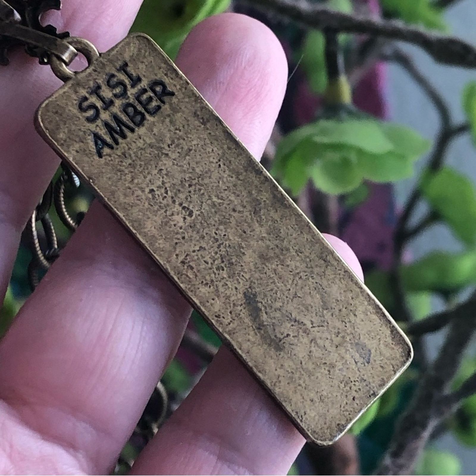 Jewelry Sisi Amber brass tone inspirational necklace Size ONE SIZE - 9 Thumbnail