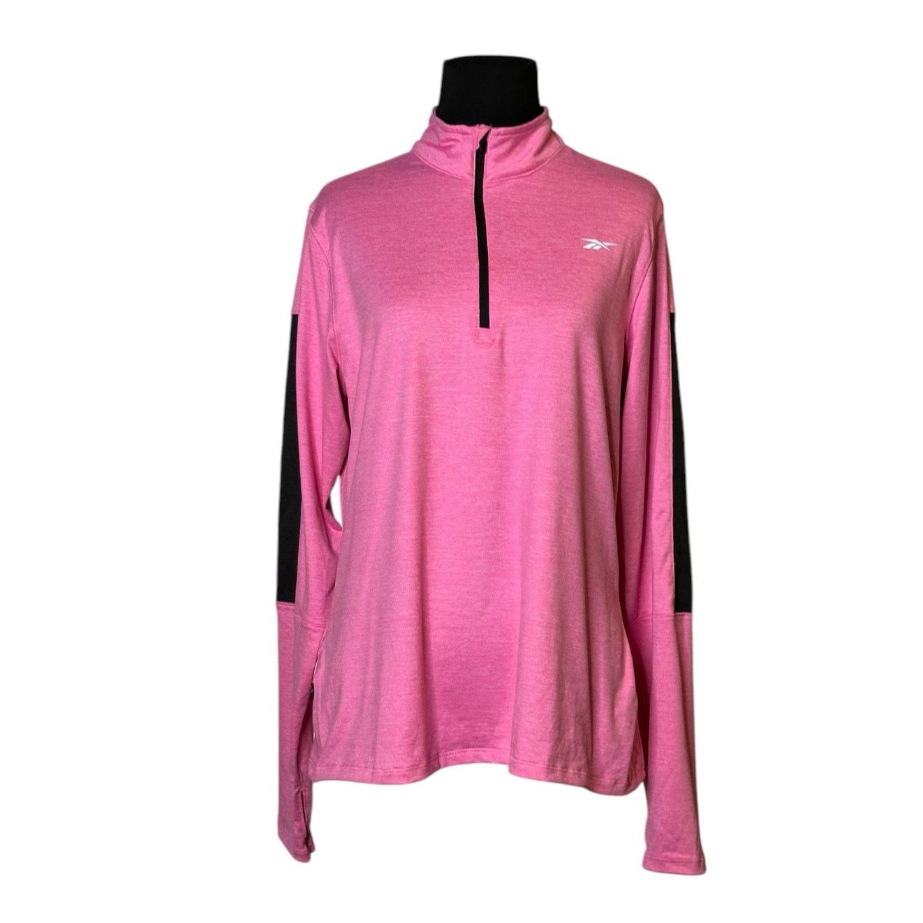 Reebok Reebok pink long sleeves pullover top size Large Size L / US 10 / IT 46 - 12 Thumbnail