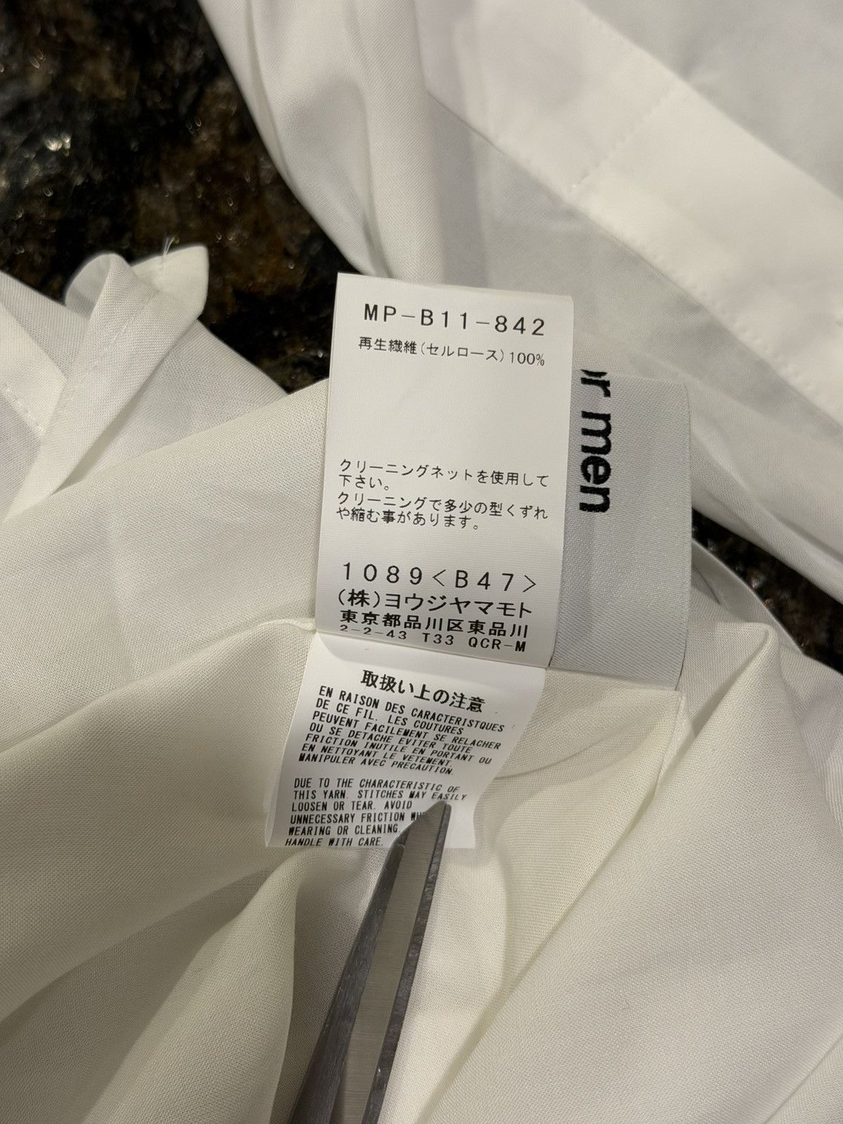 Yohji Yamamoto Yohji Yamamoto Blue Flower / Floral White Button Up Shirt Size US M / EU 48-50 / 2 - 14 Thumbnail
