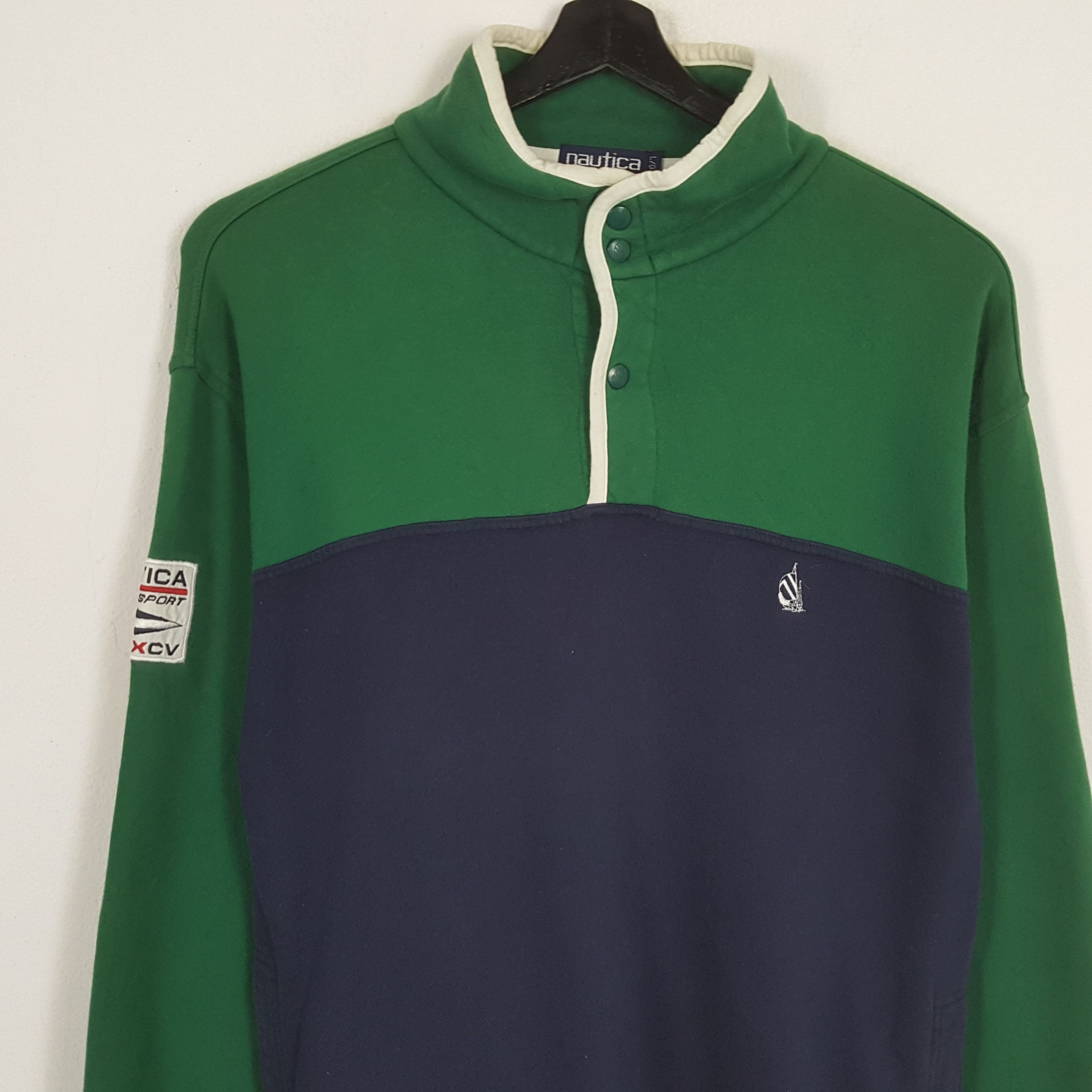 Nautica × Vintage NAUTICA Nice Design Streetwear Style Sweatshirt Size US M / EU 48-50 / 2 - 2 Thumbnail