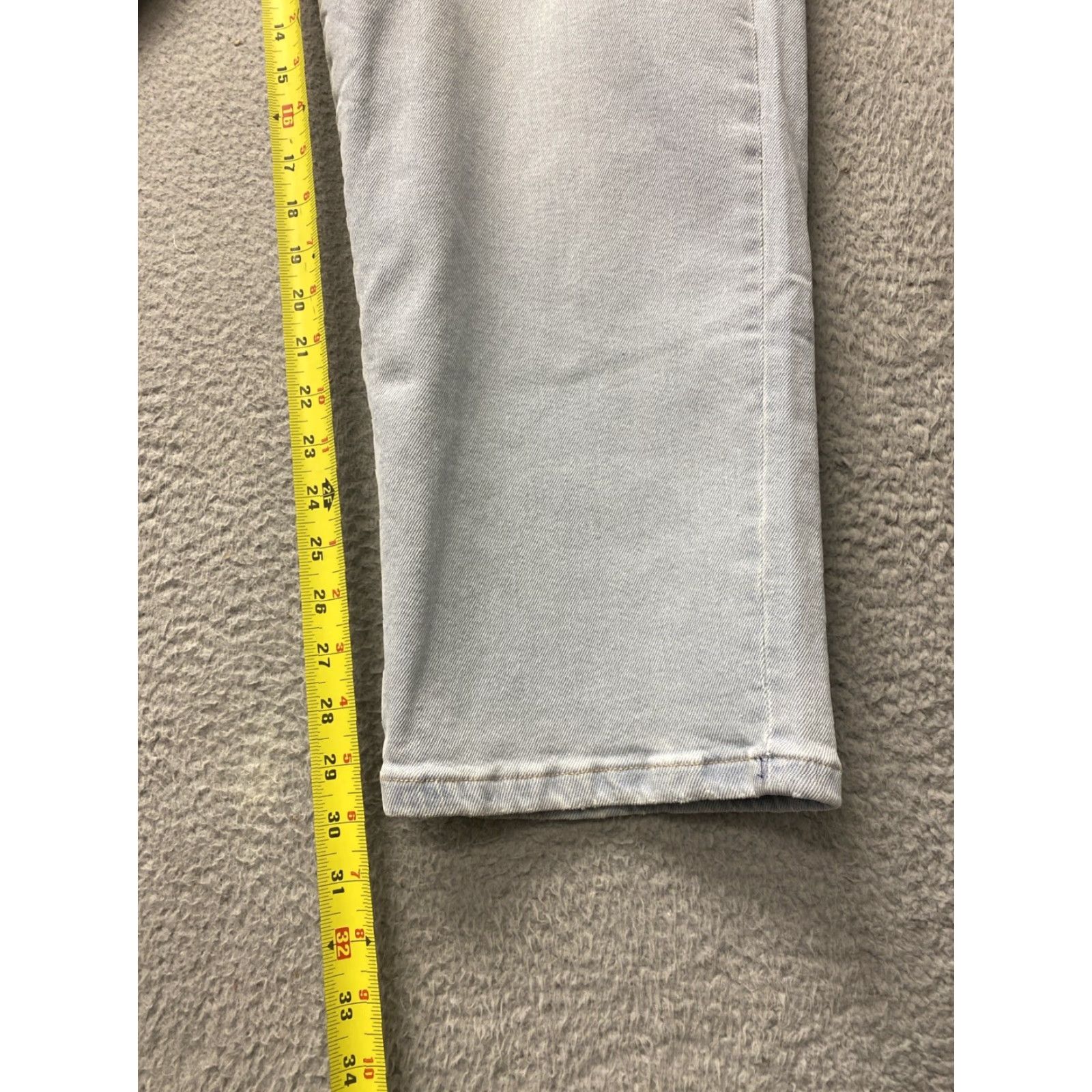Vintage LuLaRoe Denim Jeans Skinny Ankle Women 42 Size 32 Light Blue NWT /0004 NWT Size 32" / US 10 / IT 46 - 7 Thumbnail