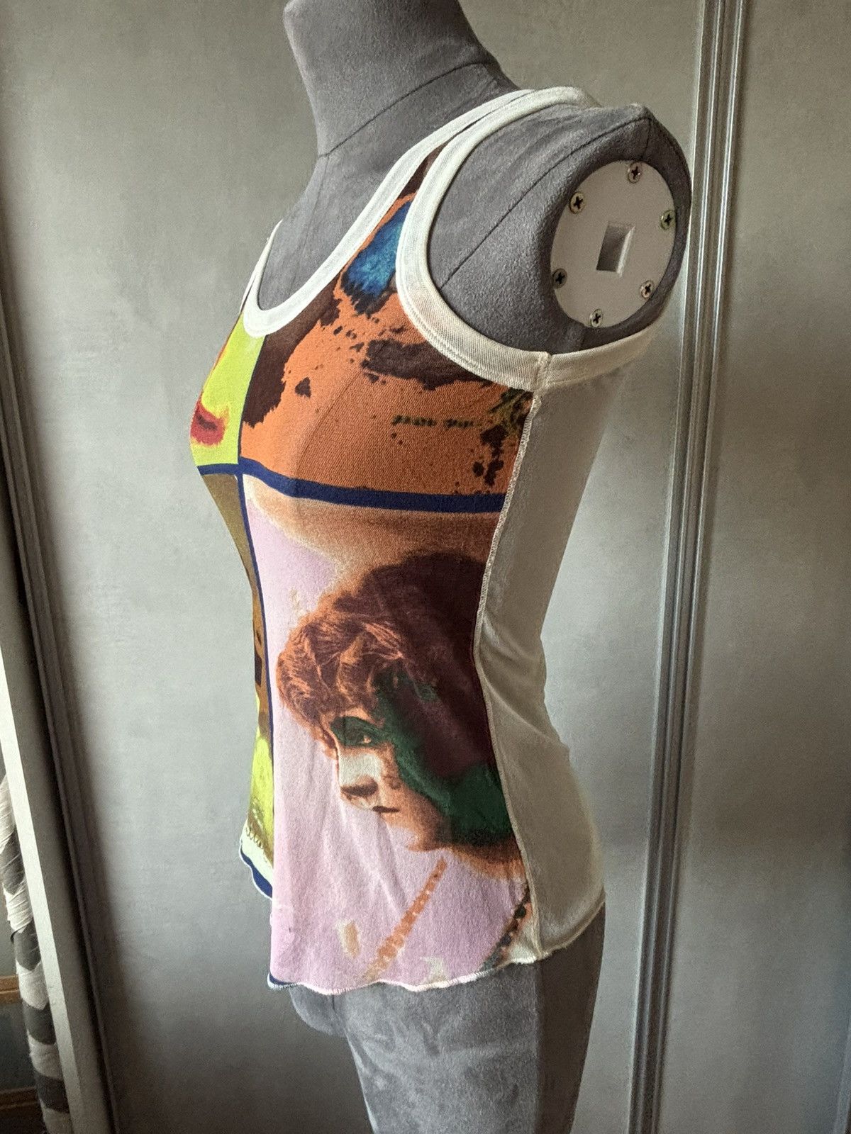 Jean Paul Gaultier Jean Paul Gaultier Y2K Mesh Top Pop Art – Archive Piece S Size S / US 4 / IT 40 - 4 Thumbnail