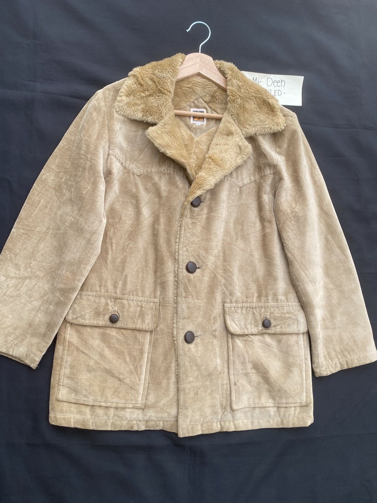 The Real McCoy's Rare Vintage McCoy’s Shearling Jacket Mushroom Buttons Jckt Size US M / EU 48-50 / 2 - 6 Thumbnail