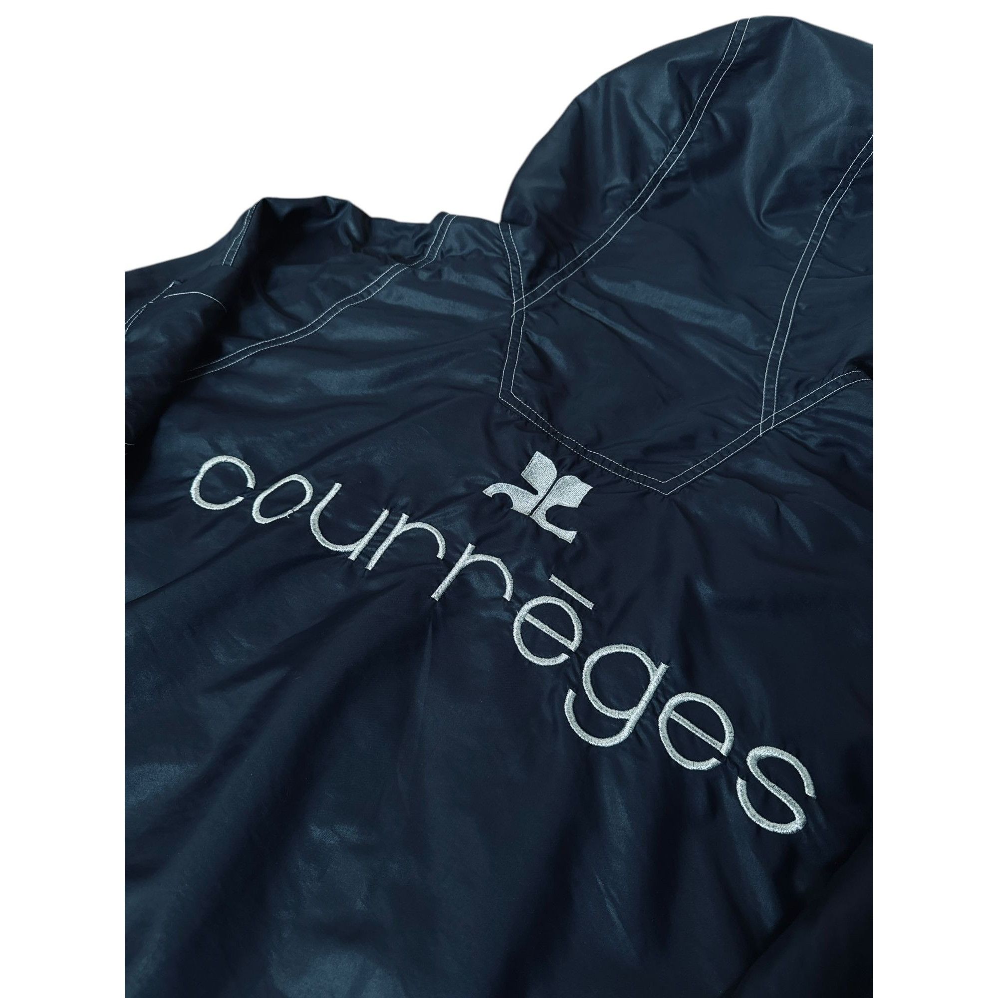 Courreges Black Nylon windbreaker Size M / US 6-8 / IT 42-44 - 3 Thumbnail