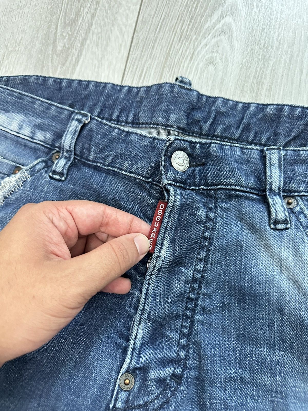 Dsquared2 Dsquared2 Distressed Vintage Denim Jeans Pants (A032) Size US 34 / EU 50 - 8 Thumbnail
