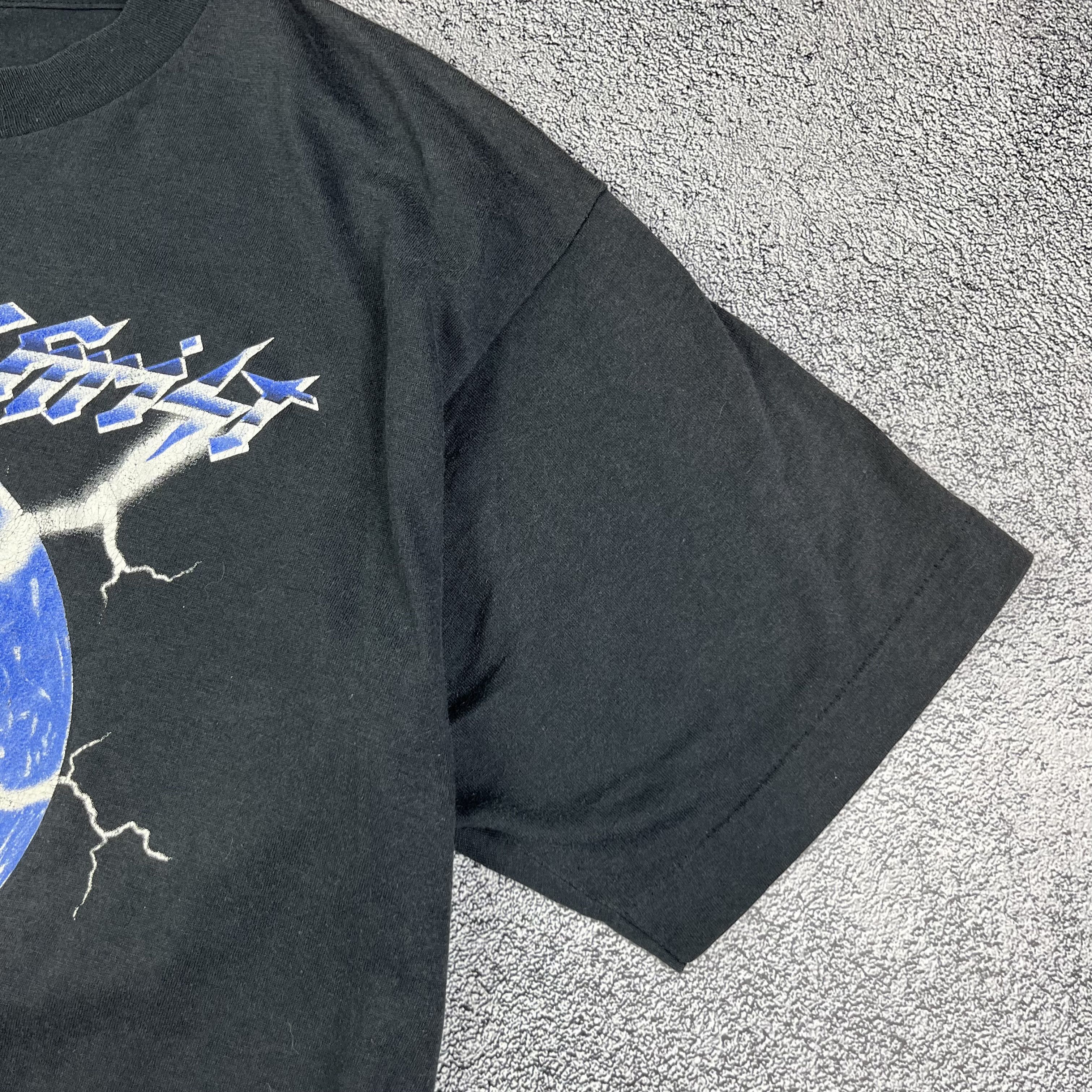 Vintage RARE!! Vintage 80s Jesus Christ 2nd World Tour Black T Shirt Size US M / EU 48-50 / 2 - 6 Thumbnail