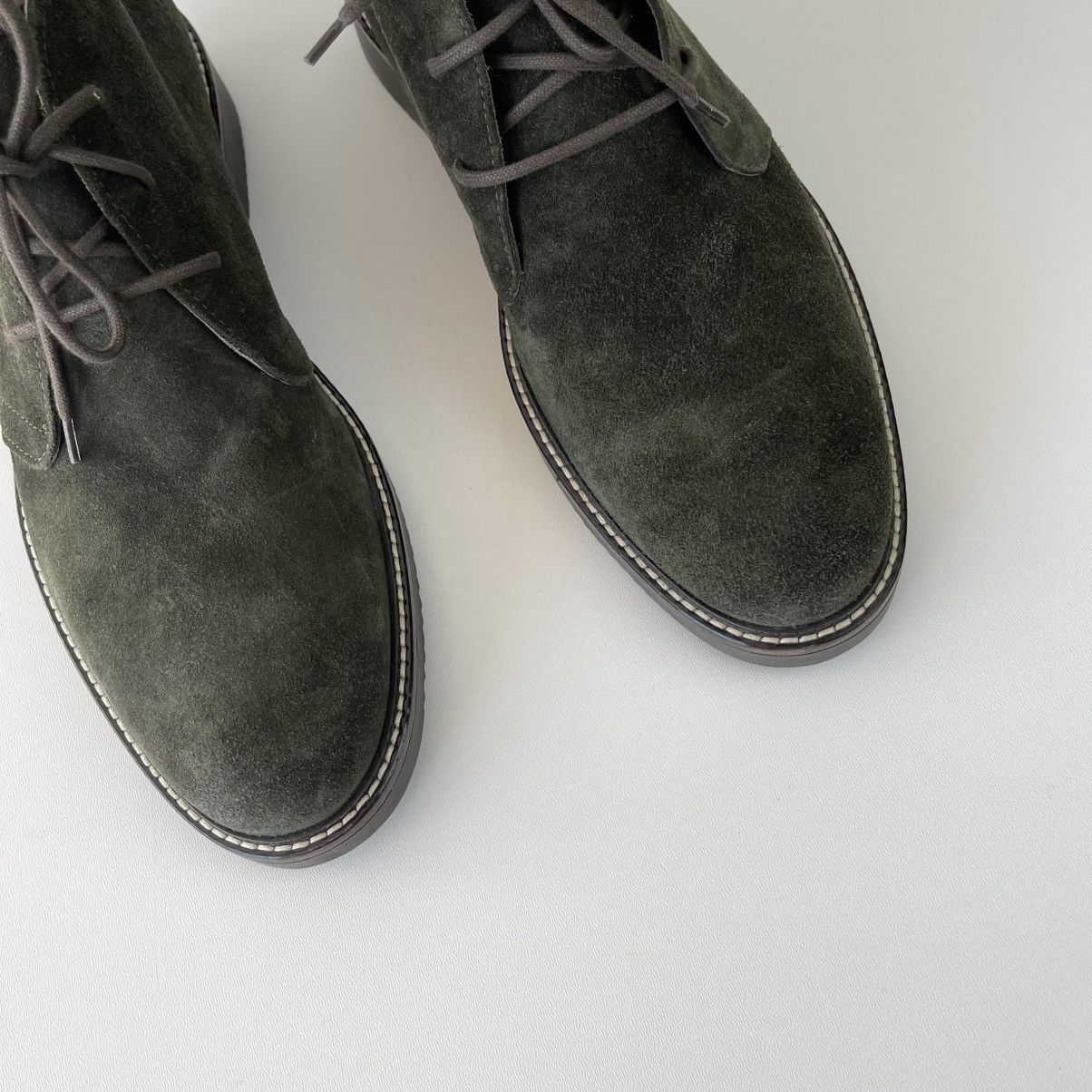 Bruno Magli Bruno Magli Sebastiano Desert Leather Boots Green MB2SEBP1 Size US 13 / EU 46 - 6 Thumbnail