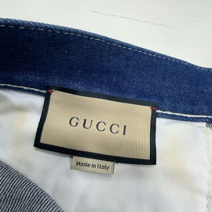 Gucci Gucci Women's Denim Cherry Pocket Shorts-2507 Size 26" / US 2 / IT 38 - 2 Thumbnail