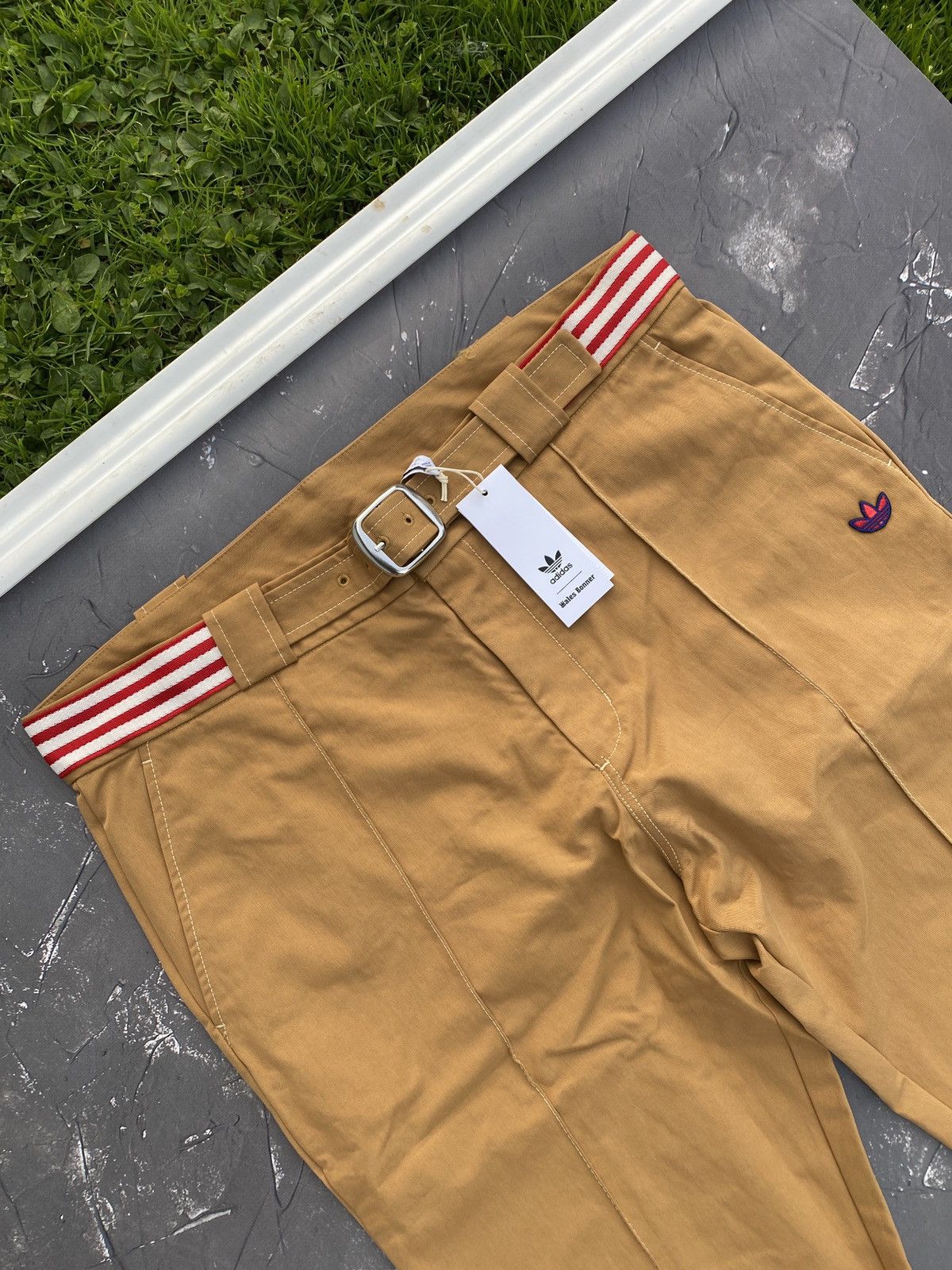 Adidas × Wales Bonner New Adidas Wales Bonner Flared Khaki Pants Size L Size US 33 - 5 Thumbnail
