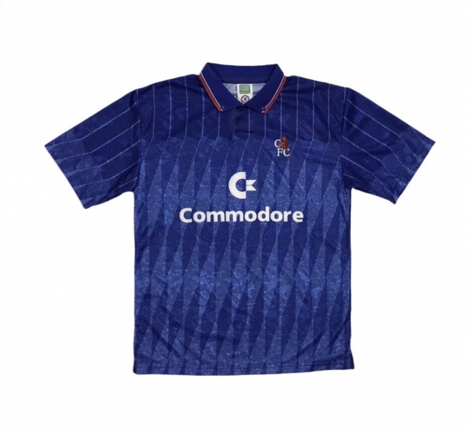 Chelsea Soccer Chelsea 1990-91 Home Football Shirt Score Draw Retro Jersey Size US L / EU 52-54 / 3 - 2 Thumbnail