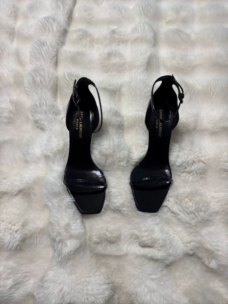 Saint Laurent Paris Saint Laurent Paris High heels with logo heel Nextarrow-250 Size US 6.5 / IT 36.5 - 3 Thumbnail