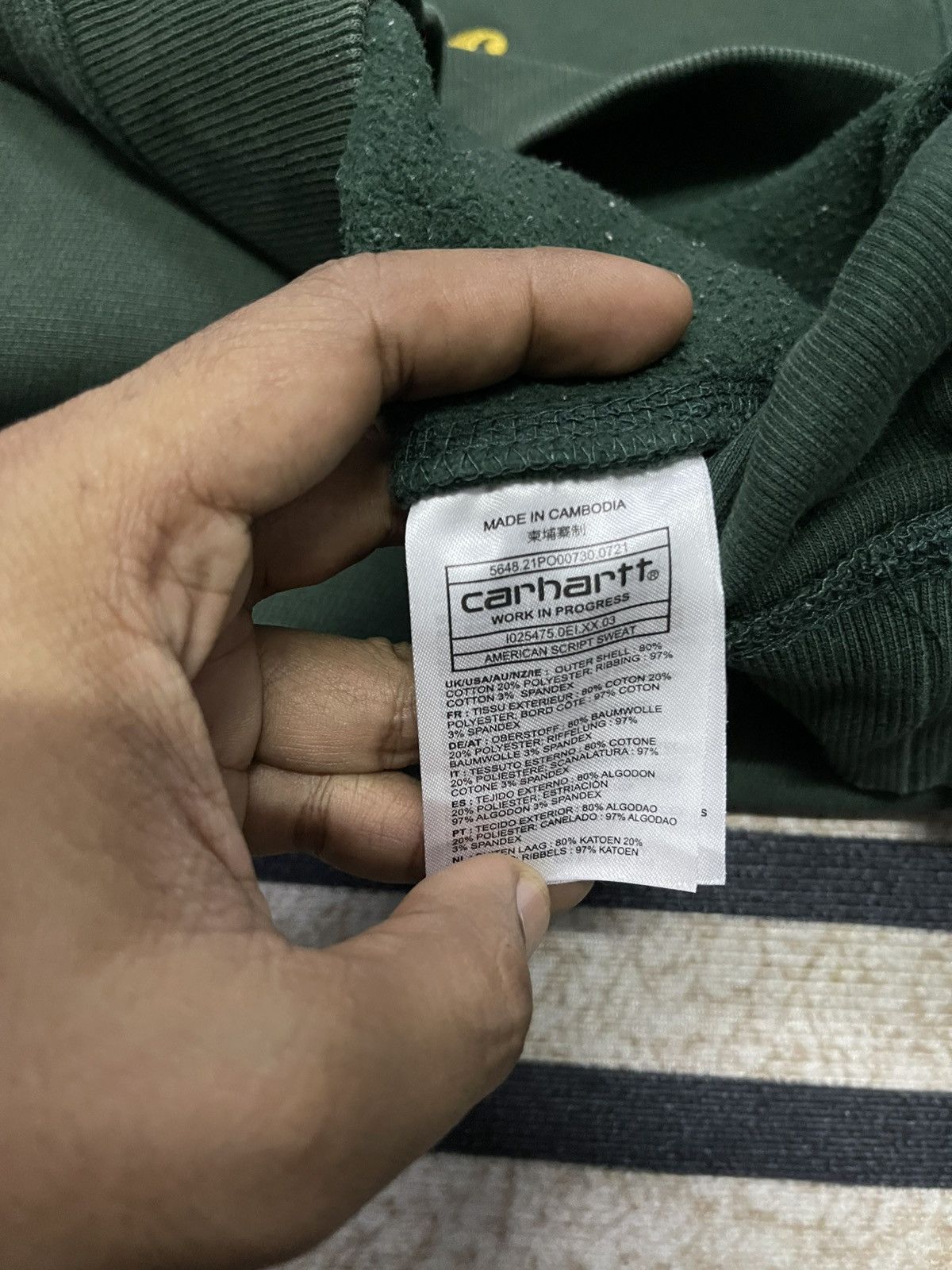 Carhartt Wip 2000s CARHARTT WIP SUN FADED SWEATSHIRT SMALL LOGO Size US L / EU 52-54 / 3 - 16 Thumbnail