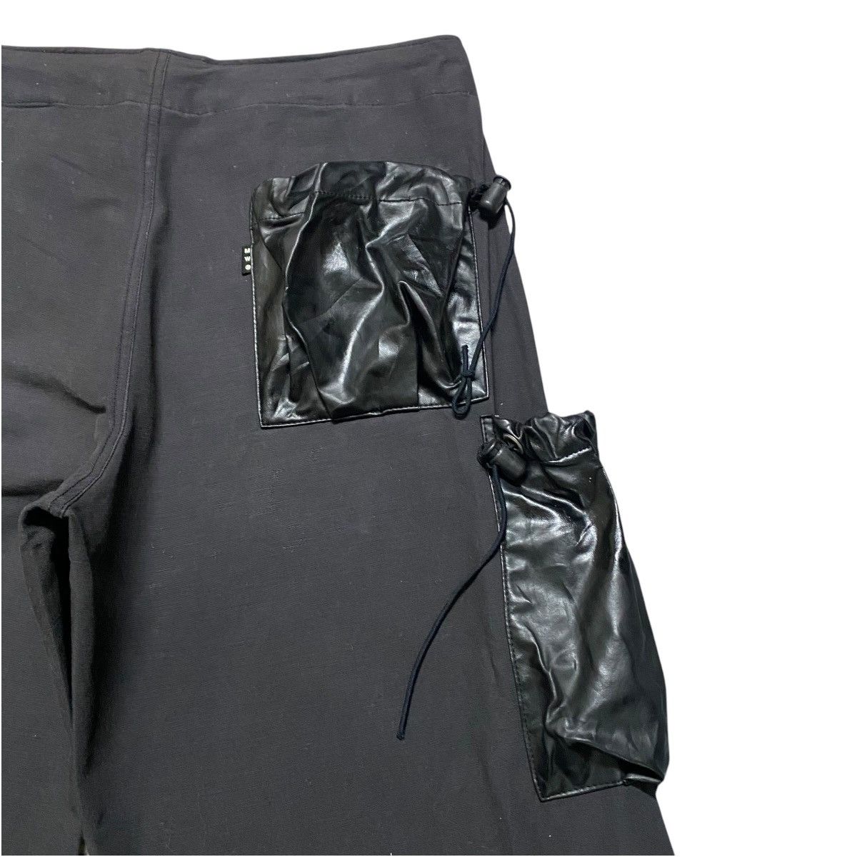 Le Grande Bleu (L.G.B.) MANIAC WORKS Black Cargo Pants Drawstring Size US 32 / EU 48 - 10 Thumbnail