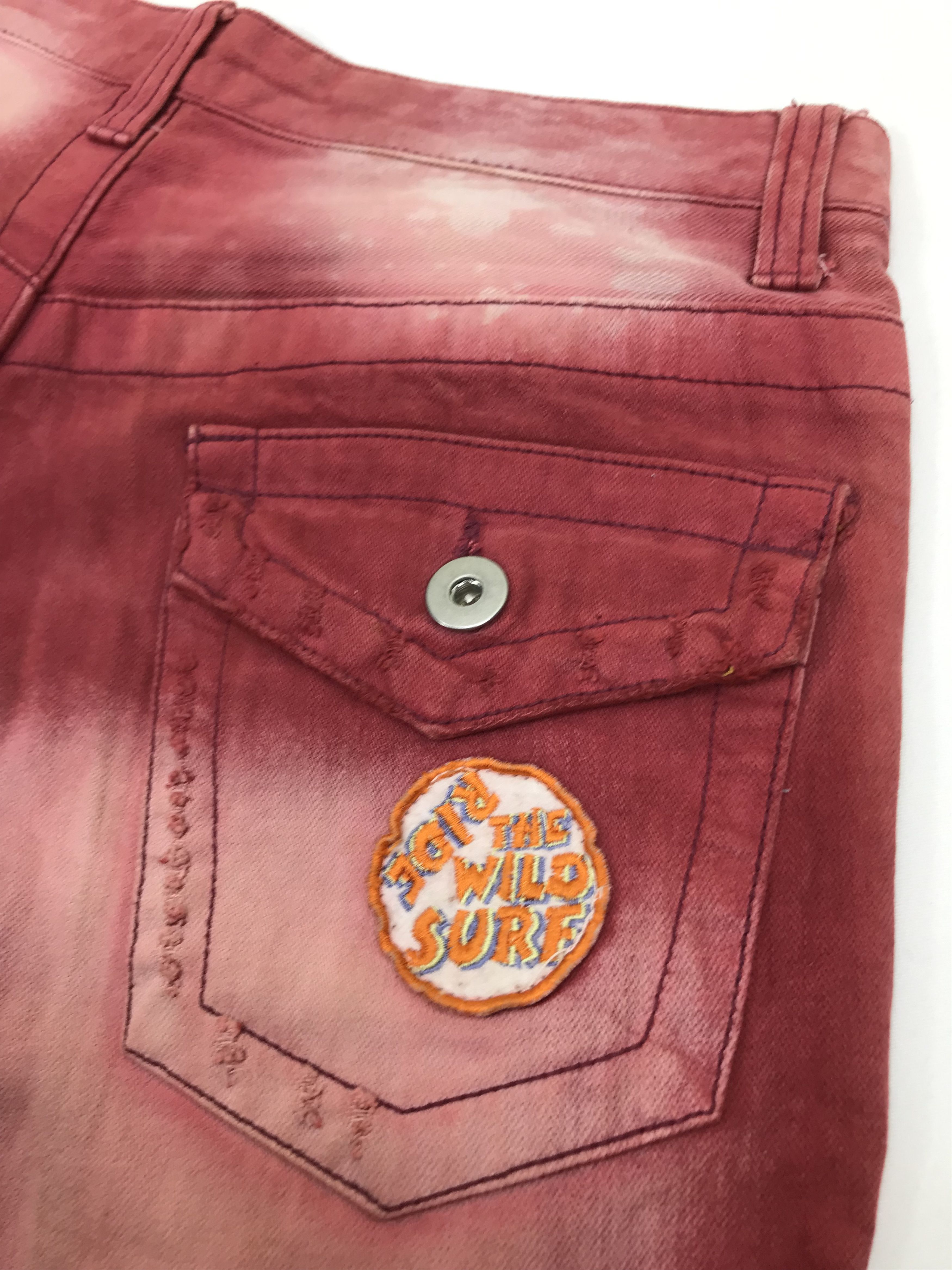 Hysteric Glamour Vintage Hysteric Glamour Patched Hawaiian Flare Jeans Size US 32 / EU 48 - 12 Thumbnail