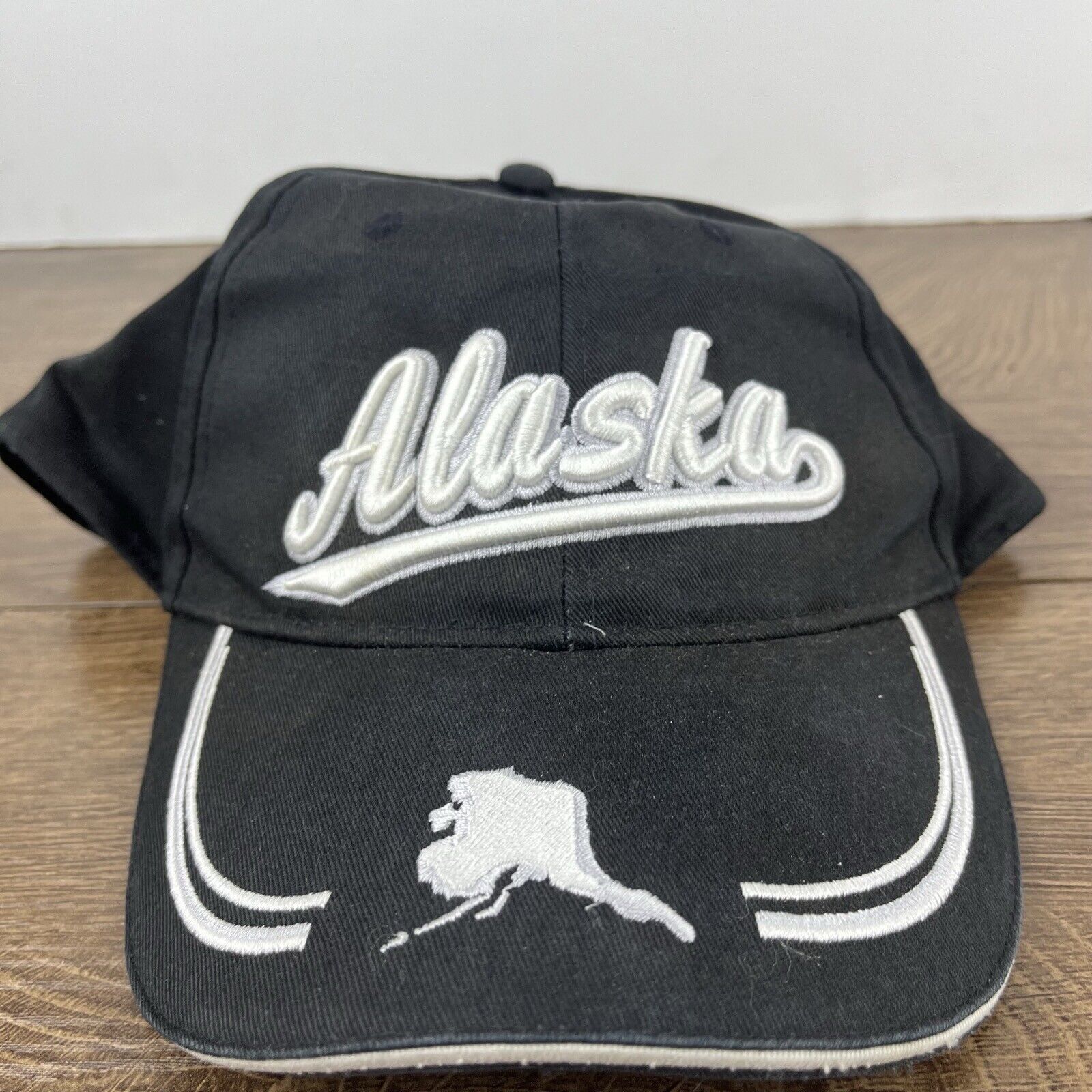 Other Alaska Hat Alaska State Black Hat Adjustable Adult Fit Hat B Size ONE SIZE - 5 Thumbnail