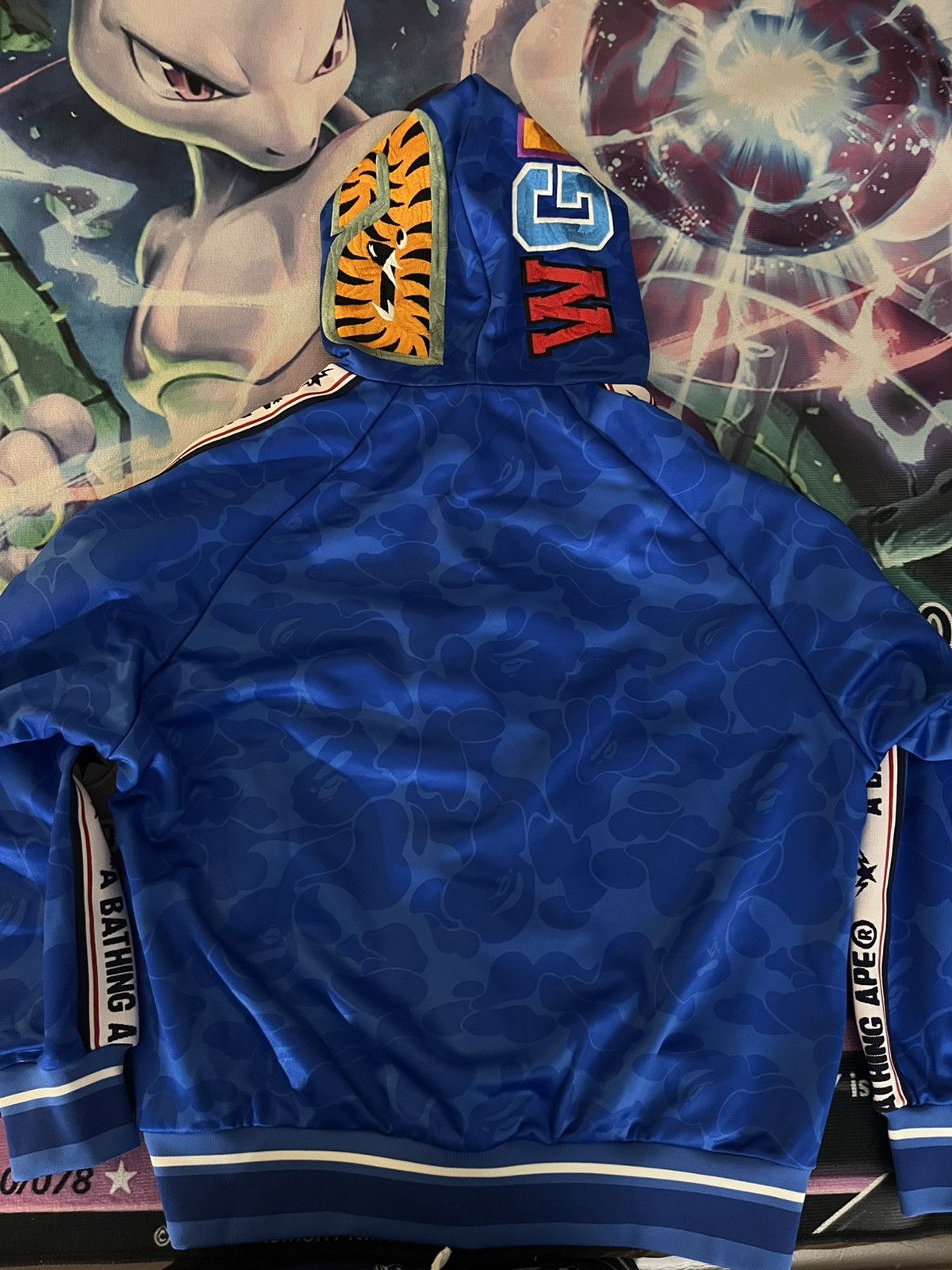 Bape NEW BAPE Camo Relaxed Fit Shark Full Zip Hoodie Blue - Med Size US M / EU 48-50 / 2 - 4 Thumbnail