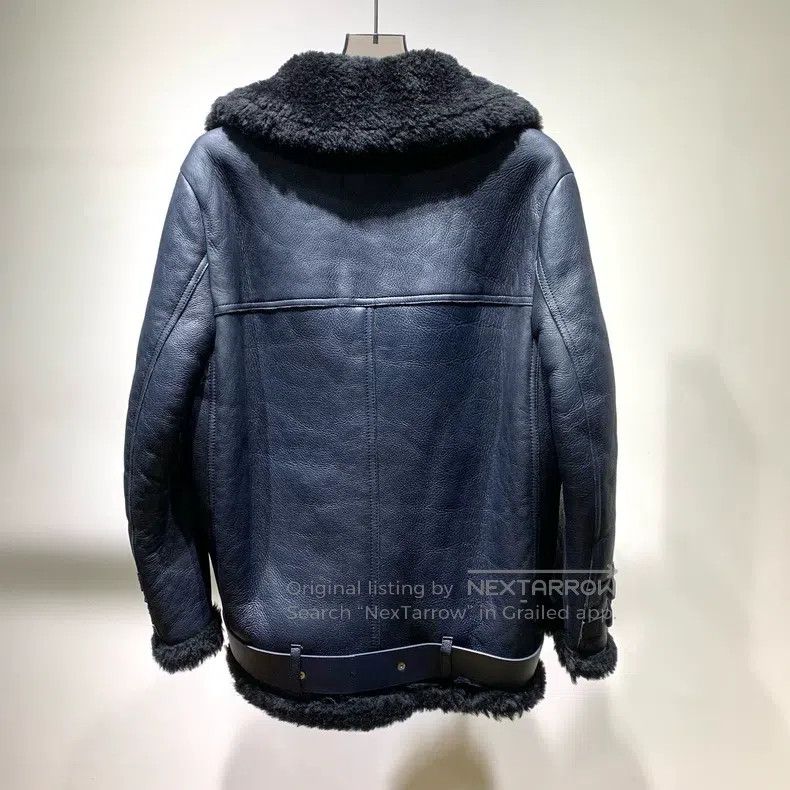 Acne Studios Acne Studios Black Leather and Fur Pilot Jacket Size XXS / US 00 / IT 34 - 2 Thumbnail