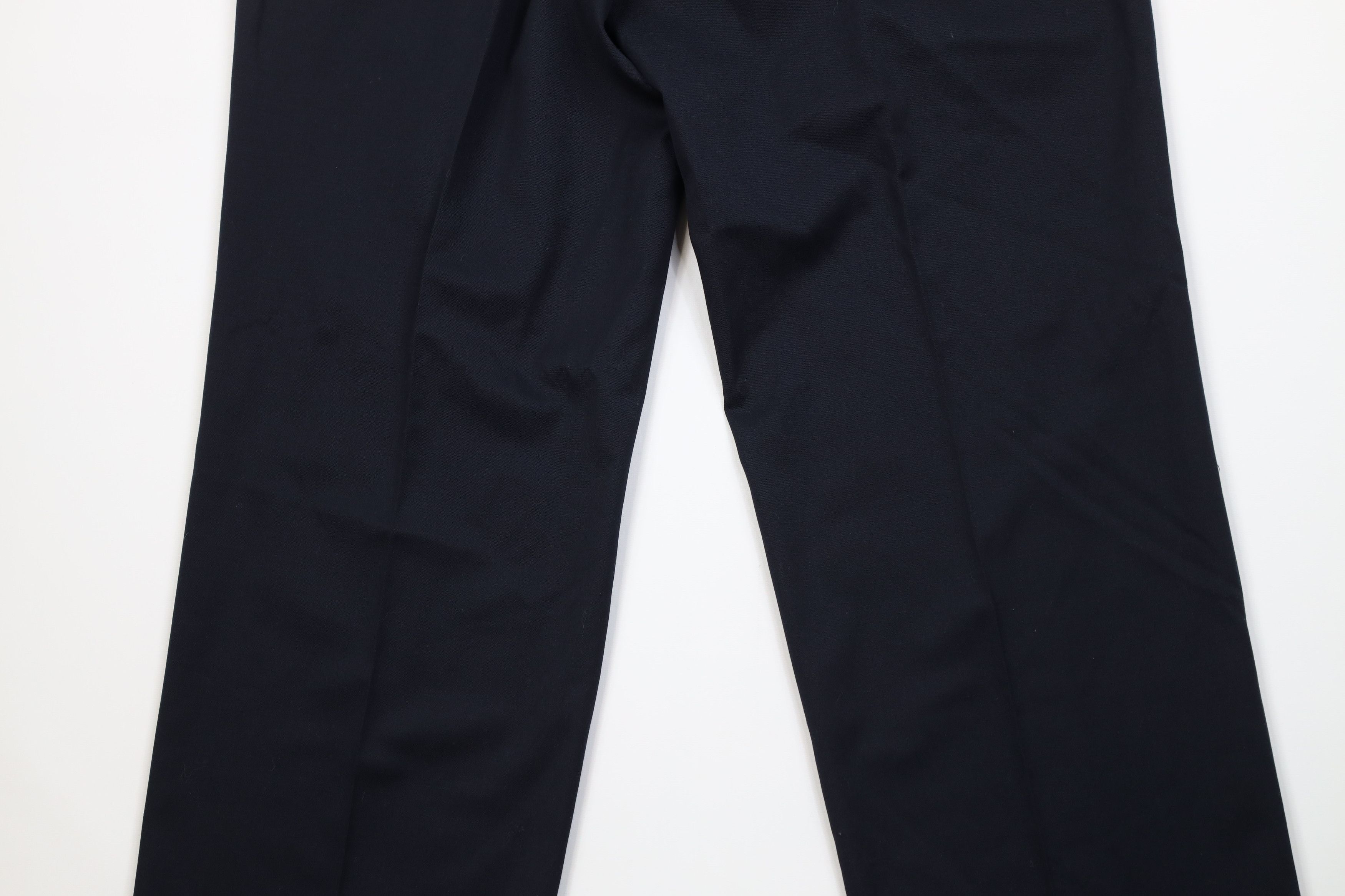Vintage Vintage 90s Streetwear Wool Wide Leg Chino Pants Navy Blue Size US 38 / EU 54 - 12 Thumbnail