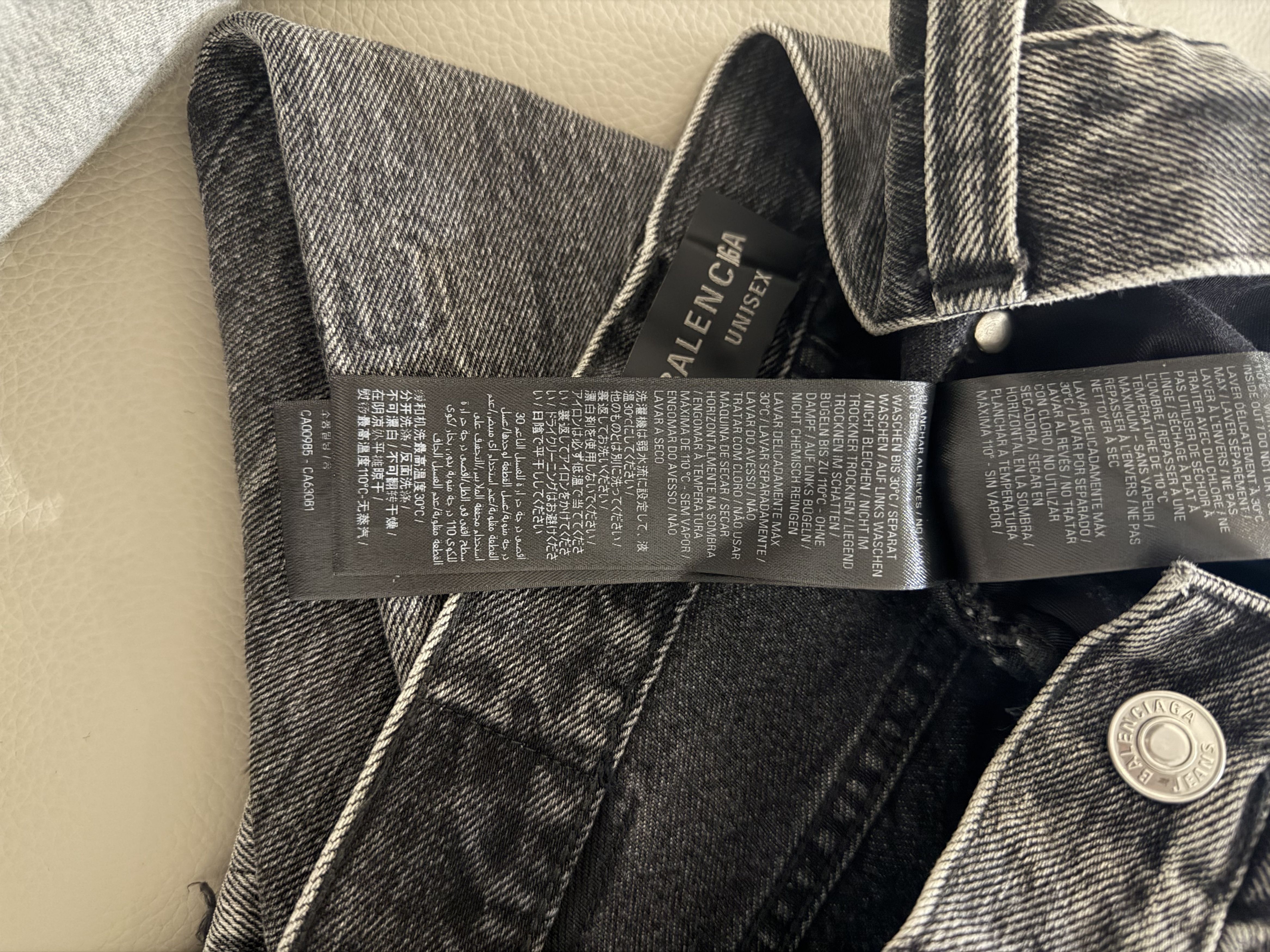 Balenciaga *Sz. XS* Balenciaga Lost Tape Flared Denim Grey Size US 30 / EU 46 - 9 Thumbnail