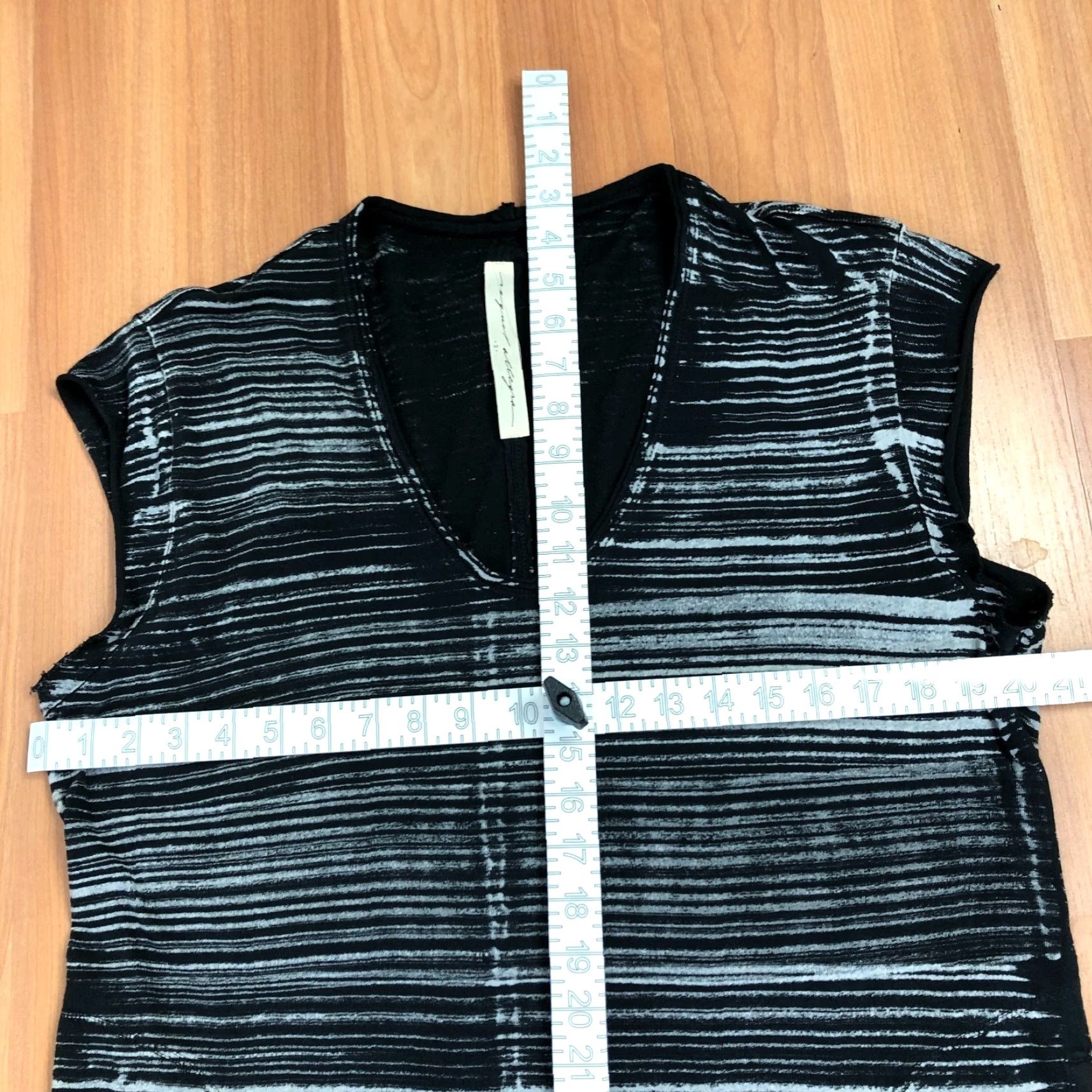 Vintage Raquel Allegra 2 Maxi Tie Dye Dress Sleeveless V-Neck Women's Black MINT Size XS / US 0-2 / IT 36-38 - 4 Thumbnail