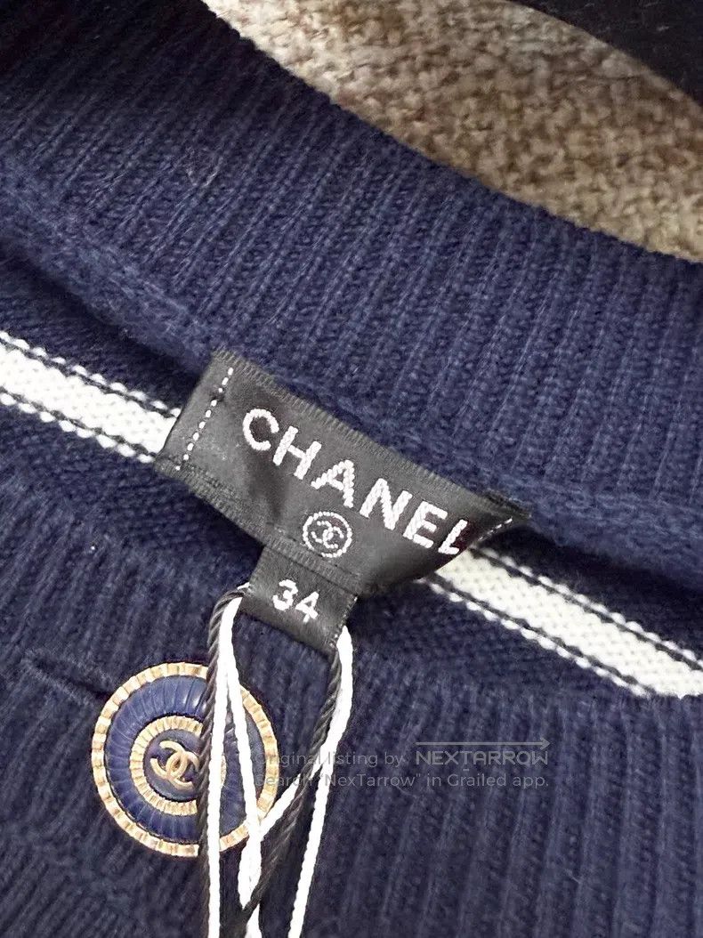 Chanel Chanel Colorful striped long-sleeved knitted cardigan coat Size XXS / US 00 / IT 34 - 5 Thumbnail