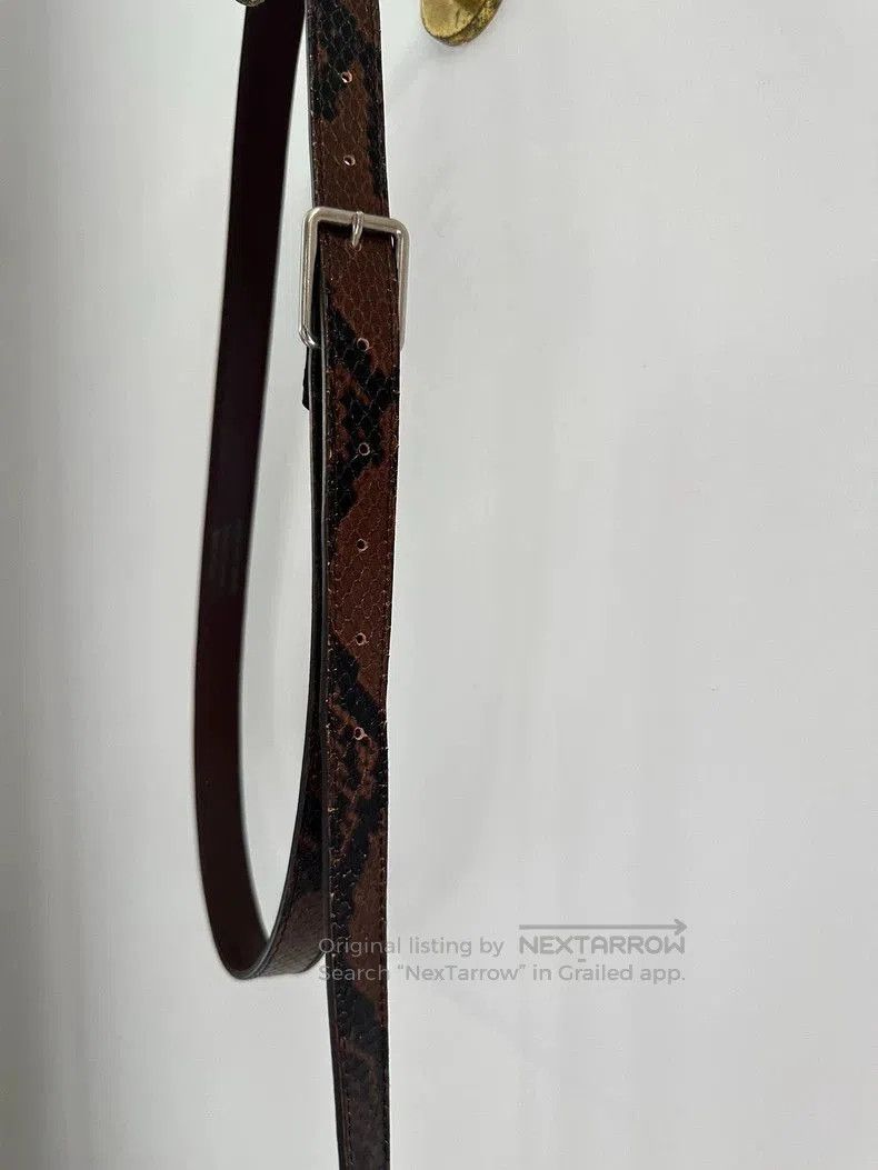 Dries Van Noten Dries Van Noten Snakeskin Leather Belt. Size ONE SIZE - 2 Thumbnail