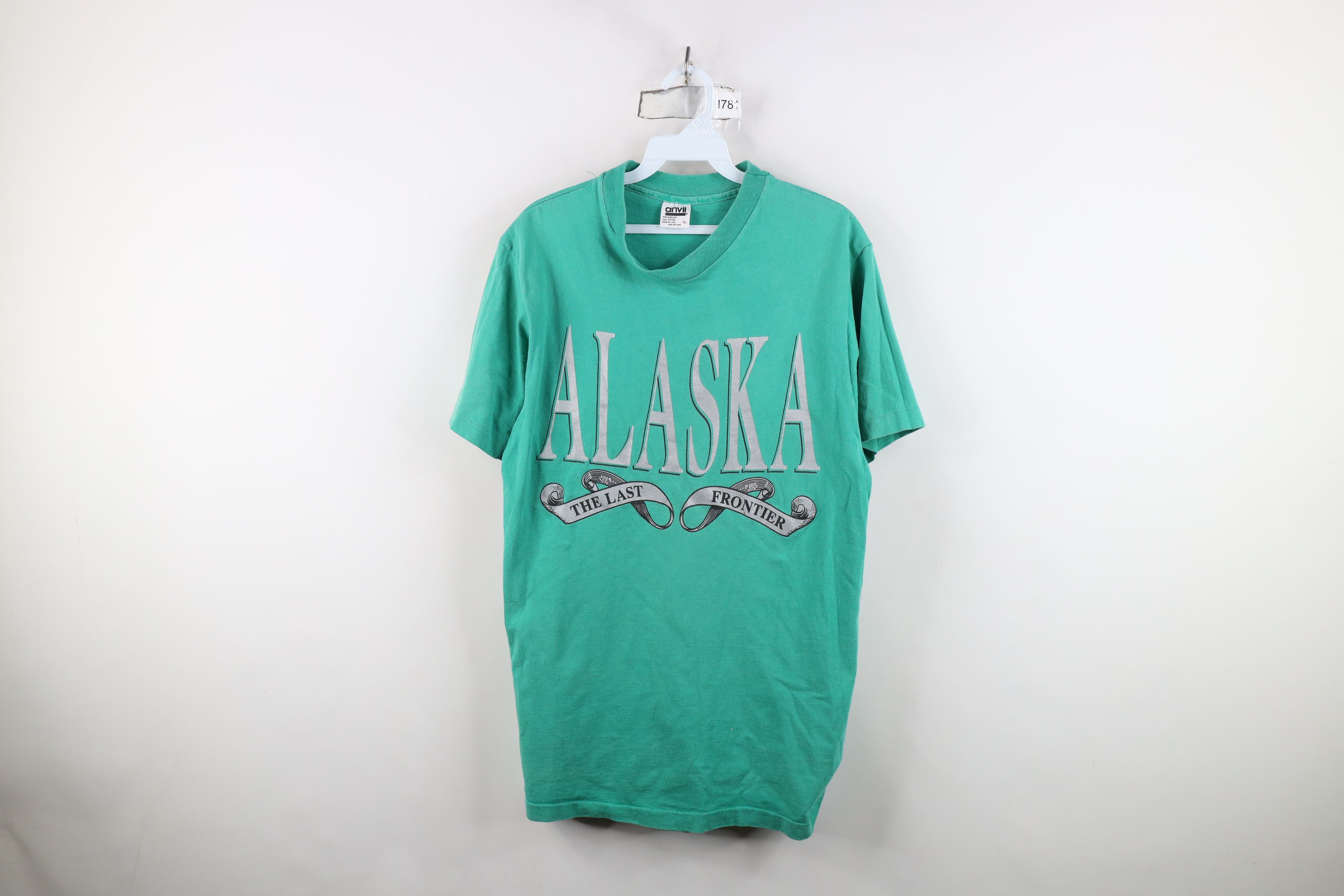 Vintage Vintage 90s Streetwear Alaska The Last Frontier T-Shirt USA Size US L / EU 52-54 / 3 - 1 Thumbnail