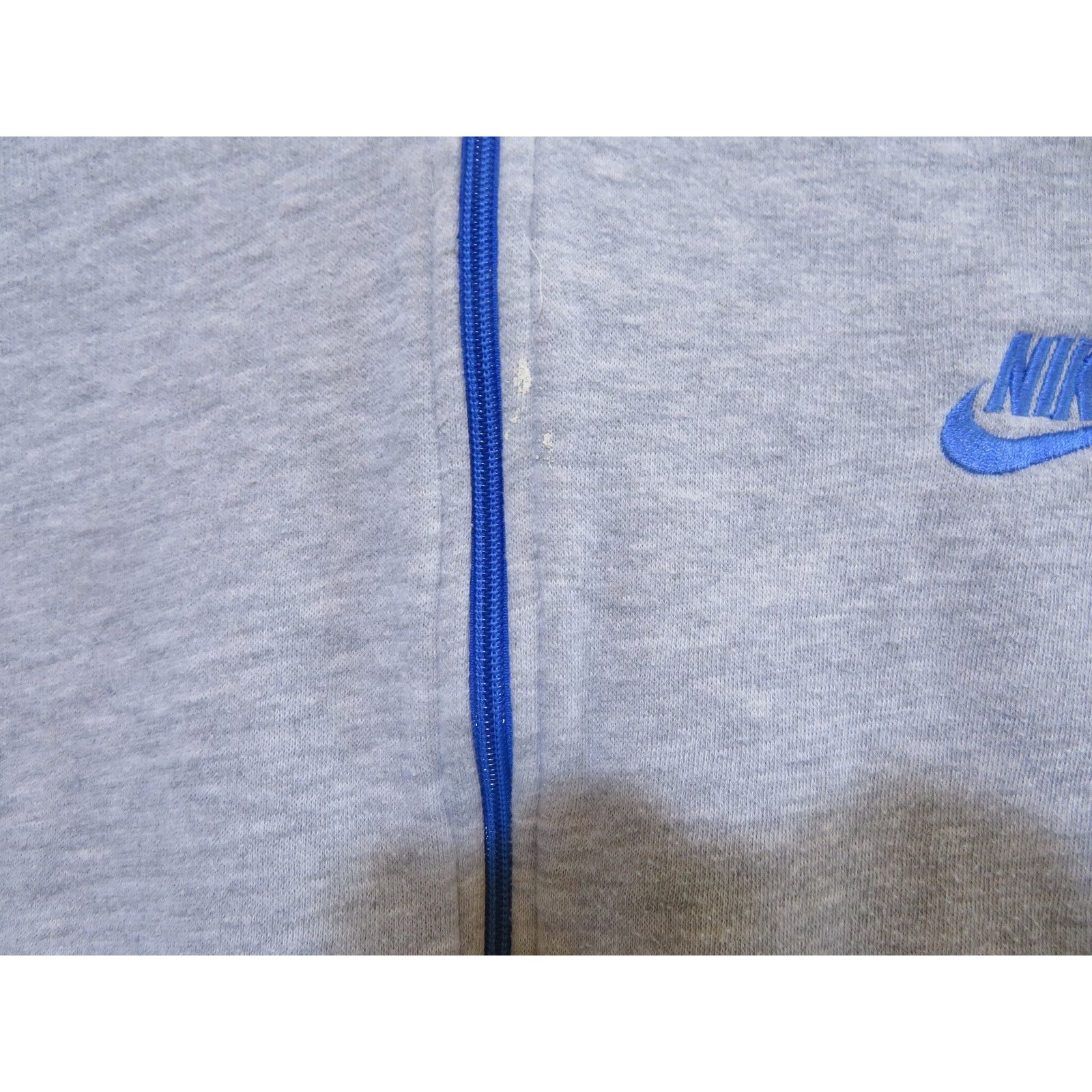 Nike 80s NIKE Zip-Up Hoodie Sweatshirt GRAY Blue Sz XL Size US XL / EU 56 / 4 - 7 Thumbnail