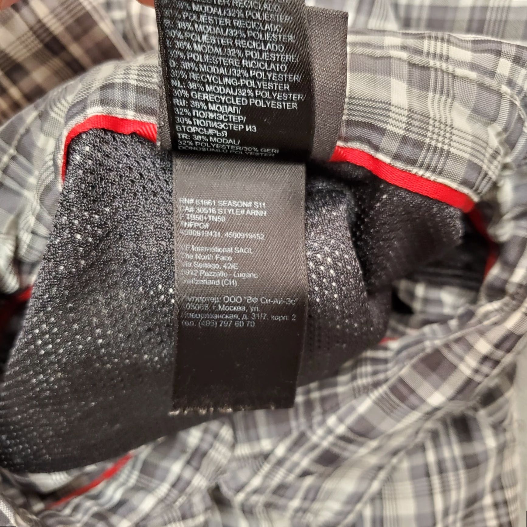 The North Face VINTAGE The North Face Shirt Mens XXL Gray Plaid Short Sleeve Button Outdoor Casual Modal Size US XXL / EU 58 / 5 - 6 Thumbnail