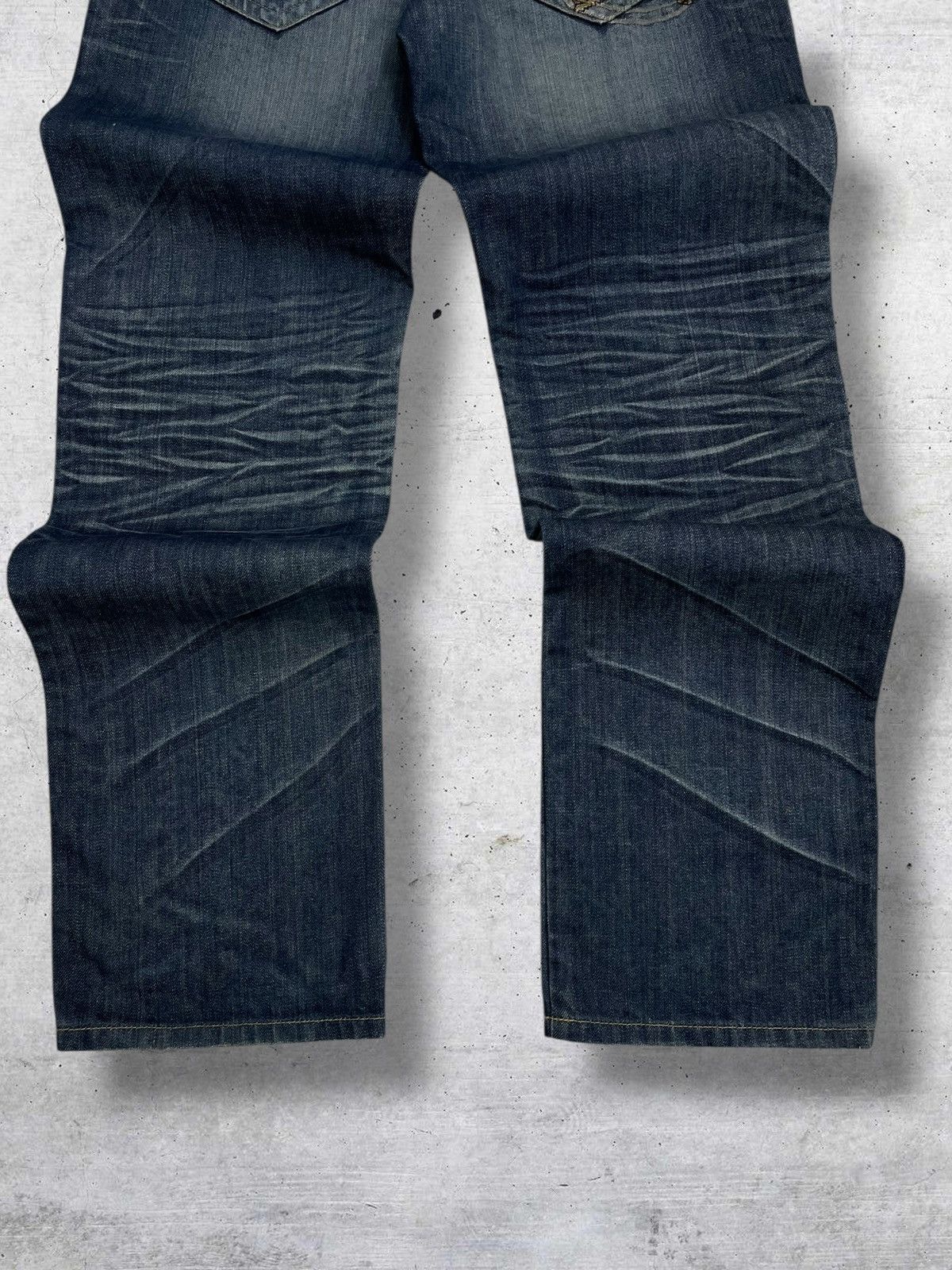 Tornado Mart VINTAGE OSAKA TRAIN TRADITIONAL CLASSIC RAW DISTRESSED DENIM Size US 30 / EU 46 - 11 Thumbnail