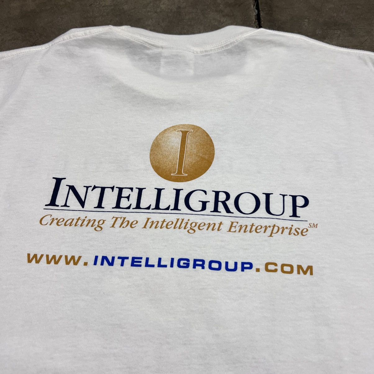 Vintage Vintage Y2K Intelligroup Computer IT Tech Graphic Tee Funny Size US XL / EU 56 / 4 - 6 Thumbnail