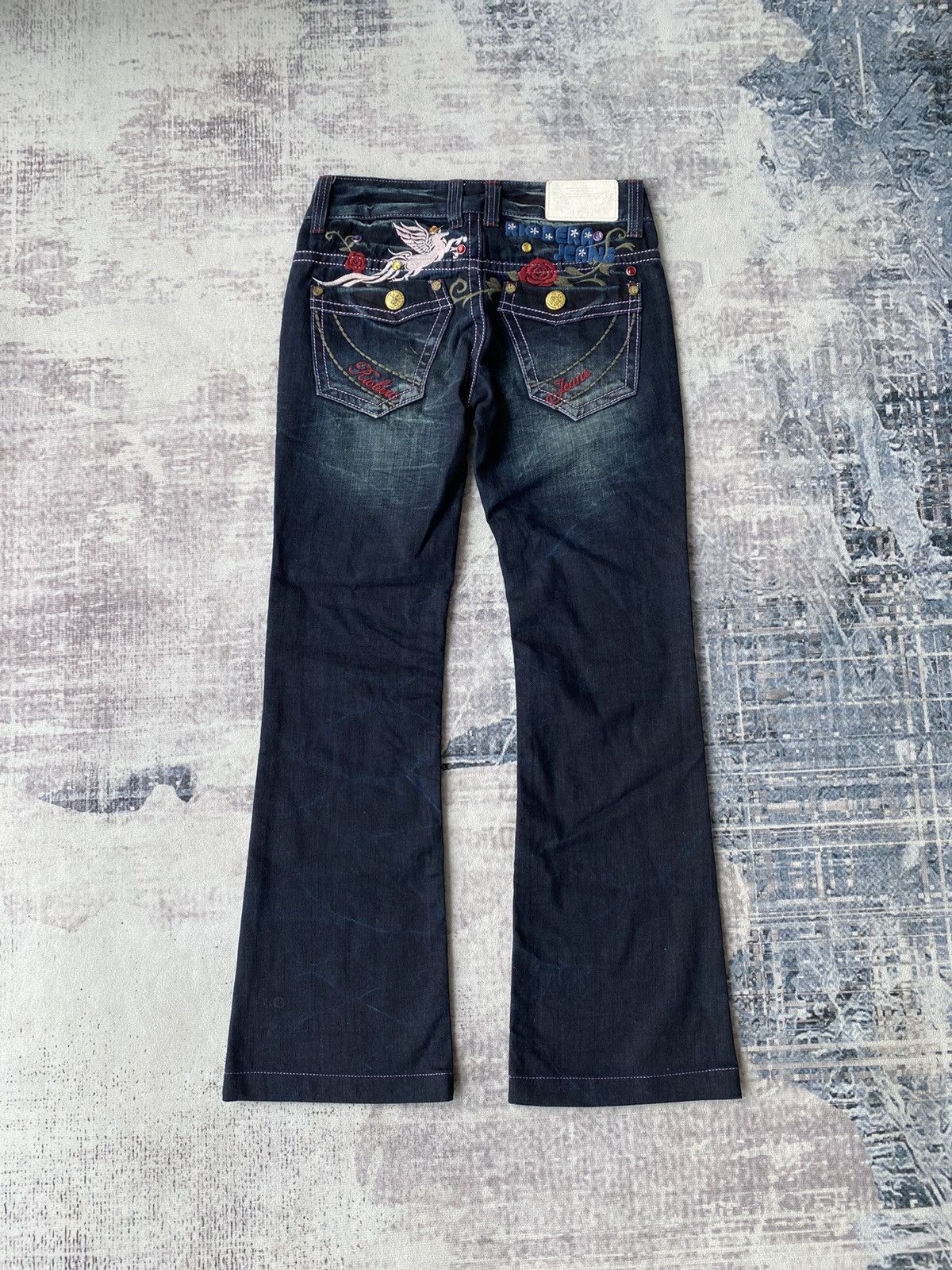 If Six Was Nine Vintage Riobera Embroidered Flared Denim Size US 32 / EU 48 - 1 Thumbnail