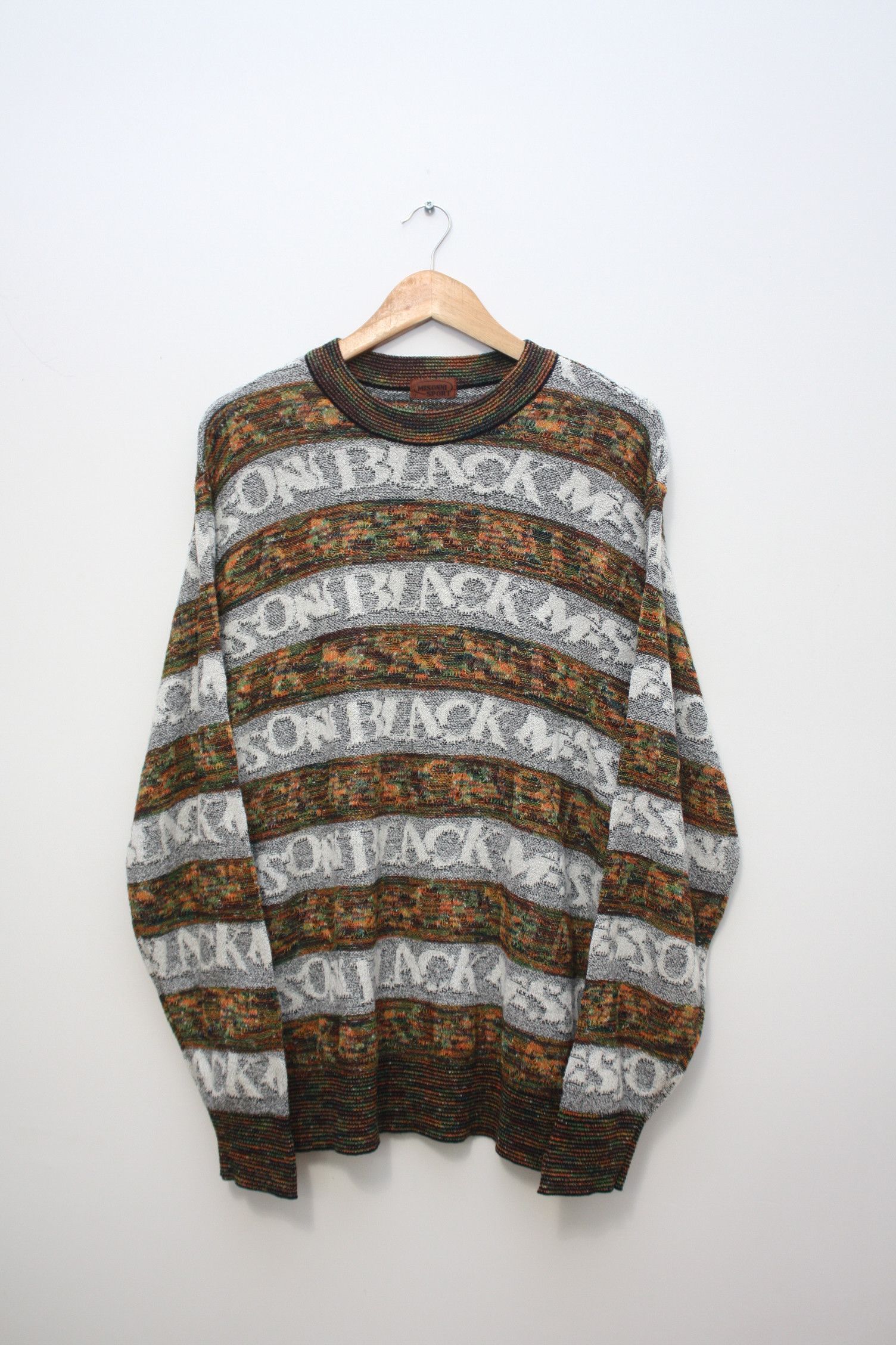 Missoni Missoni Sport Abstract Knitted Big Logo Sweater L Size US L / EU 52-54 / 3 - 2 Thumbnail