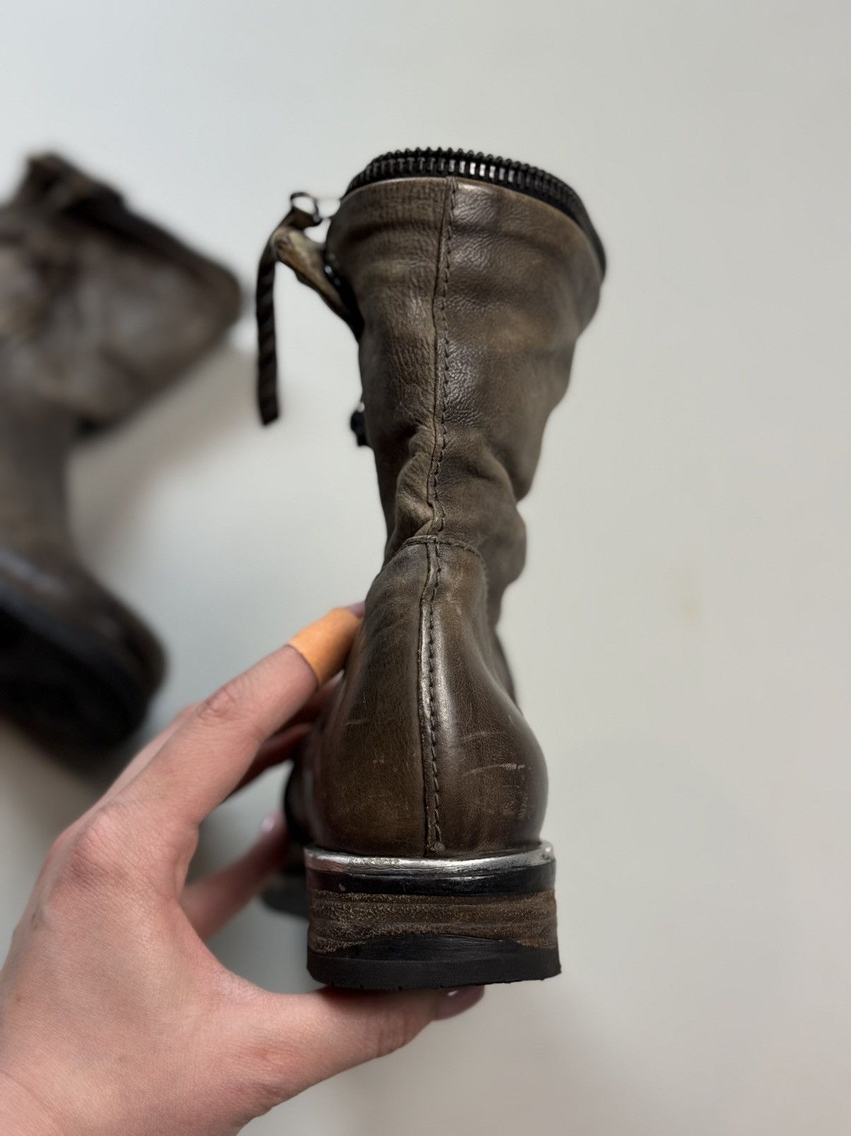 A.S.98 A.S. 98 Airstep Avant-Garde Leather Combat Boots Shoes Size US 7 / IT 37 - 18 Thumbnail