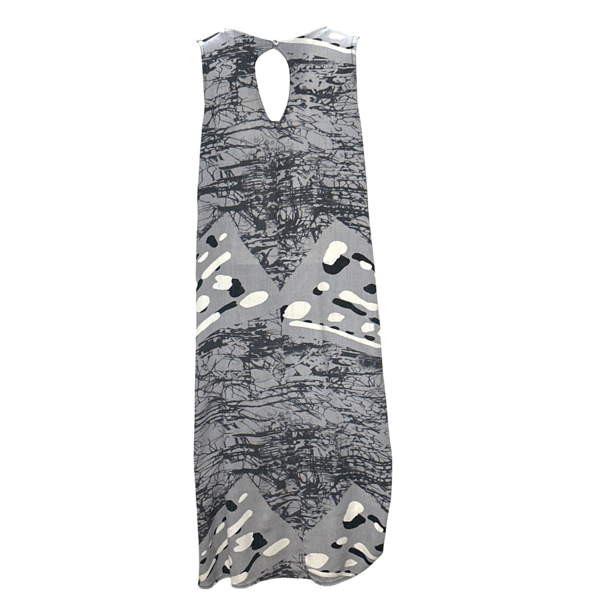 Other CCC Sleeveless A Line Gray Abstract Art Print Maxi Dress Wit Size S / US 4 / IT 40 - 3 Thumbnail